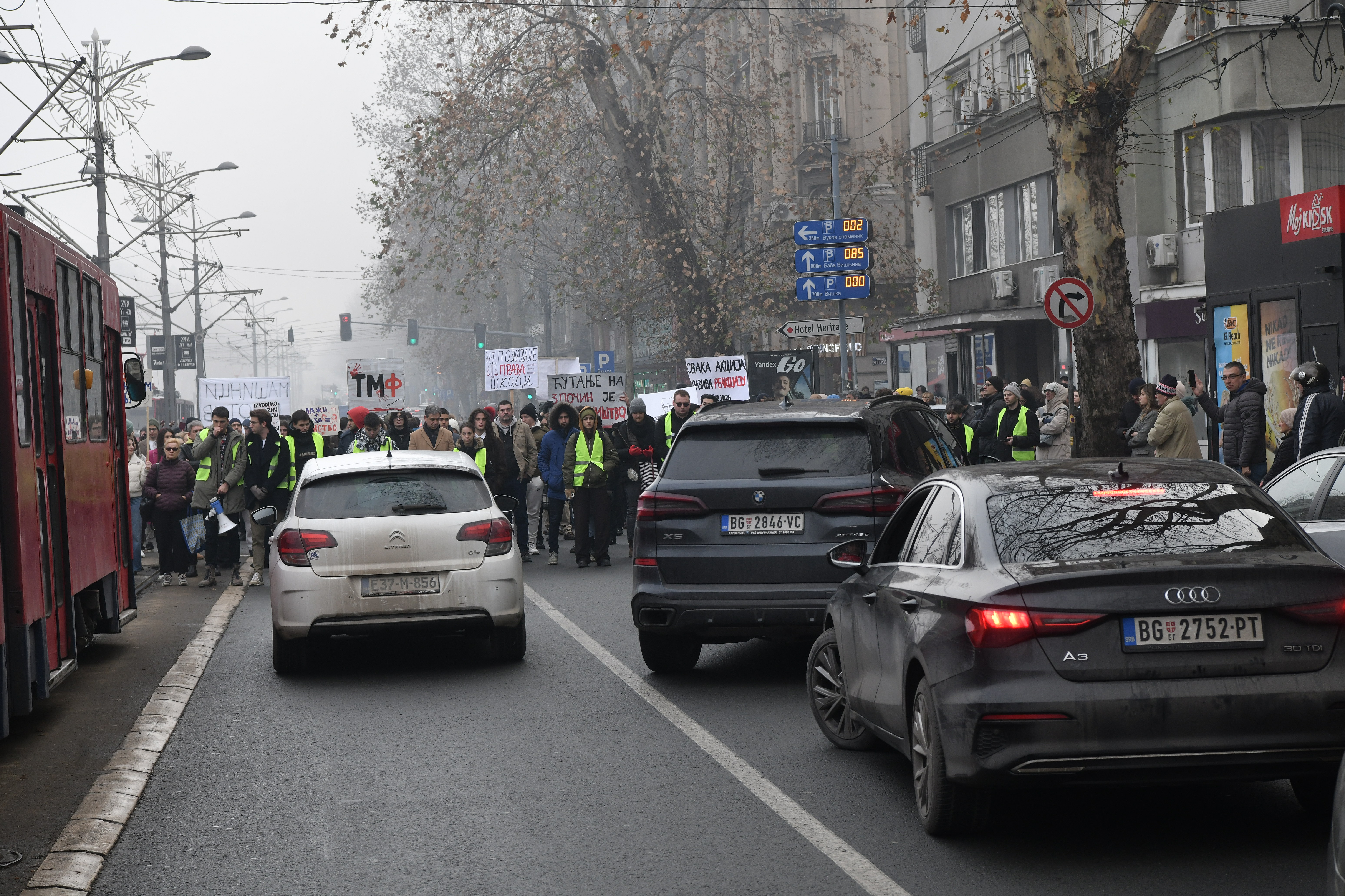 protest, srbija, študenti