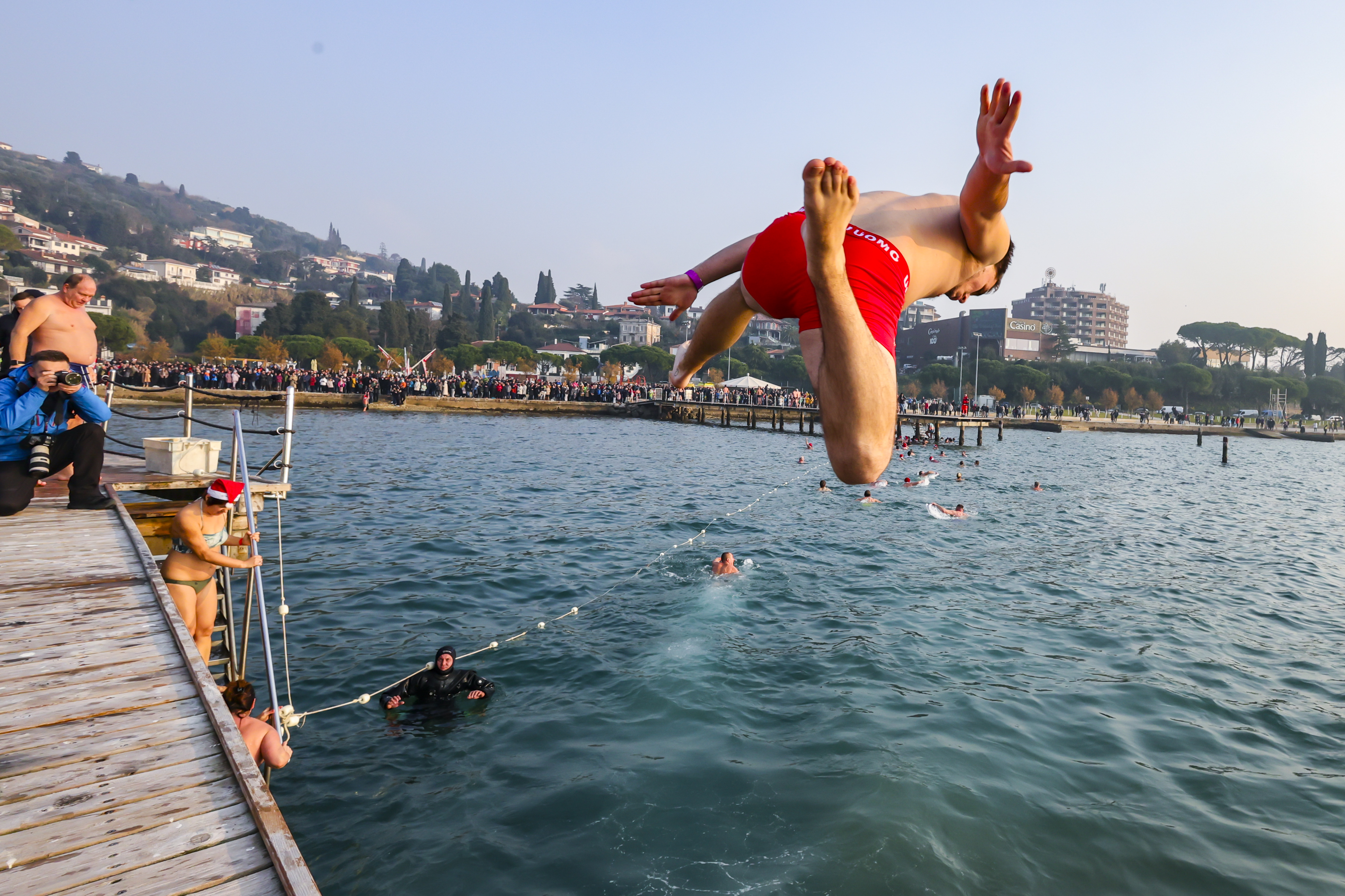 Novoletni skok v morje, Portorož