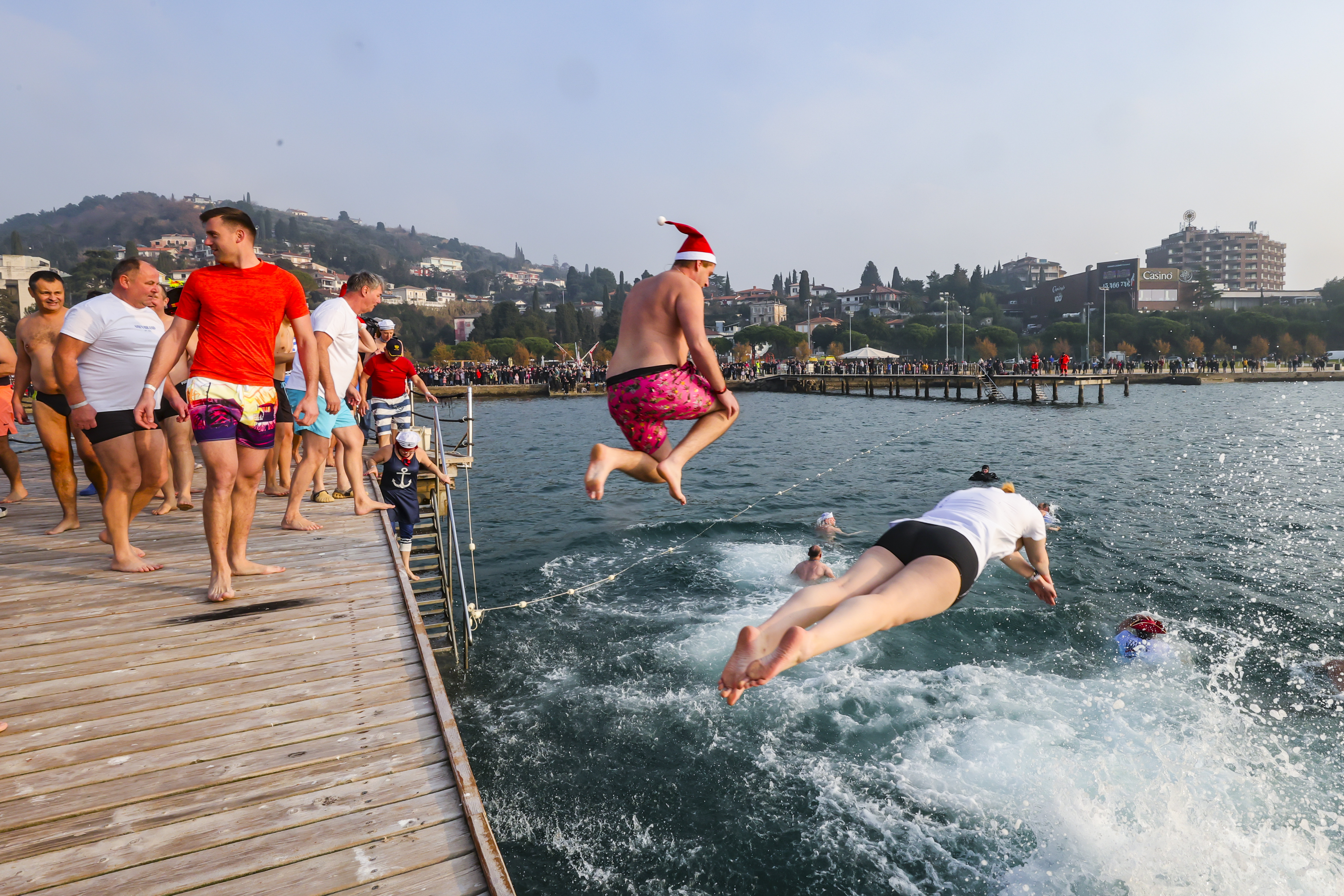 Novoletni skok v morje, Portorož