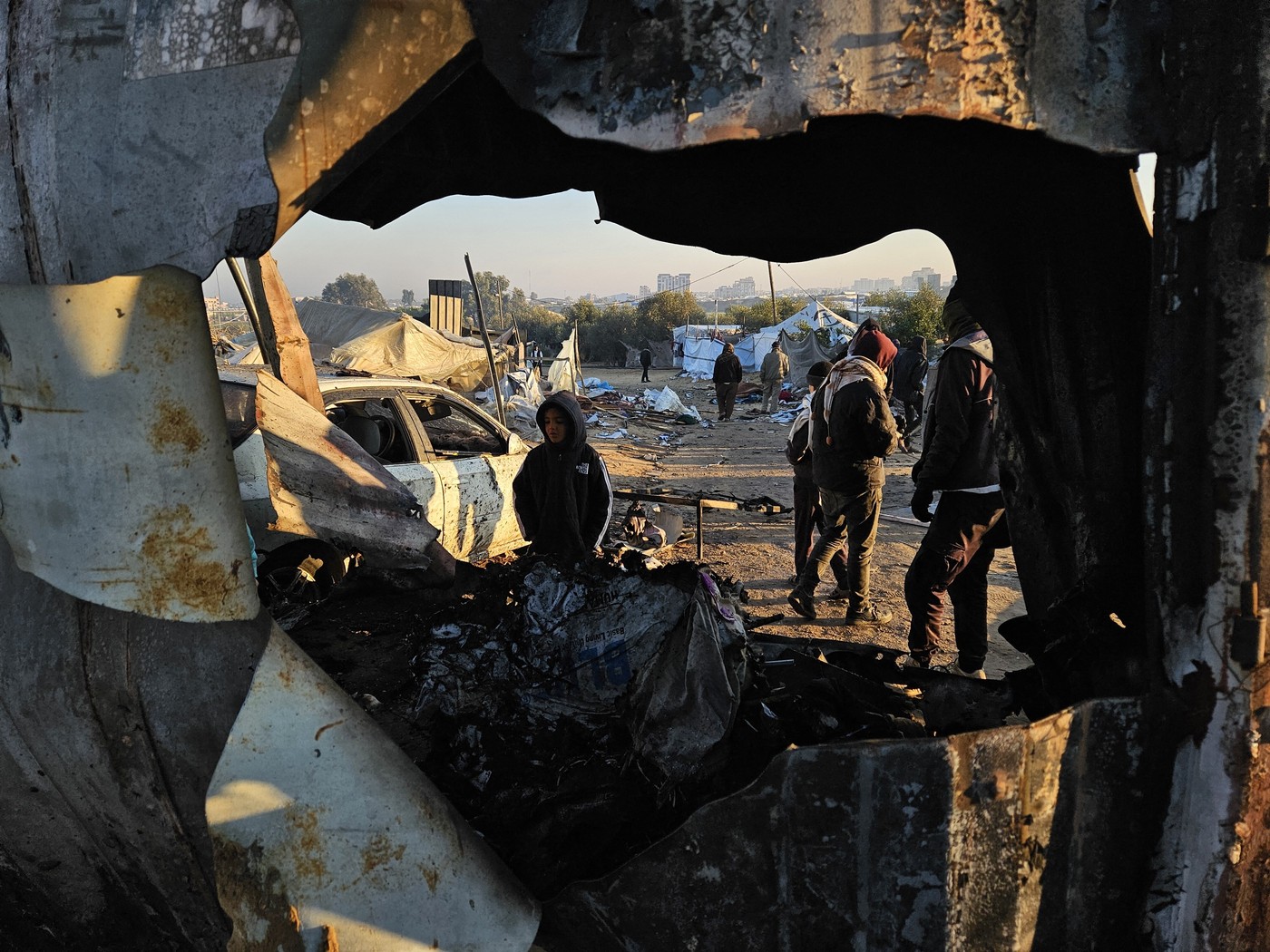 Prizor iz Al Mavasija po napadu (Foto: PROFIMEDIA)