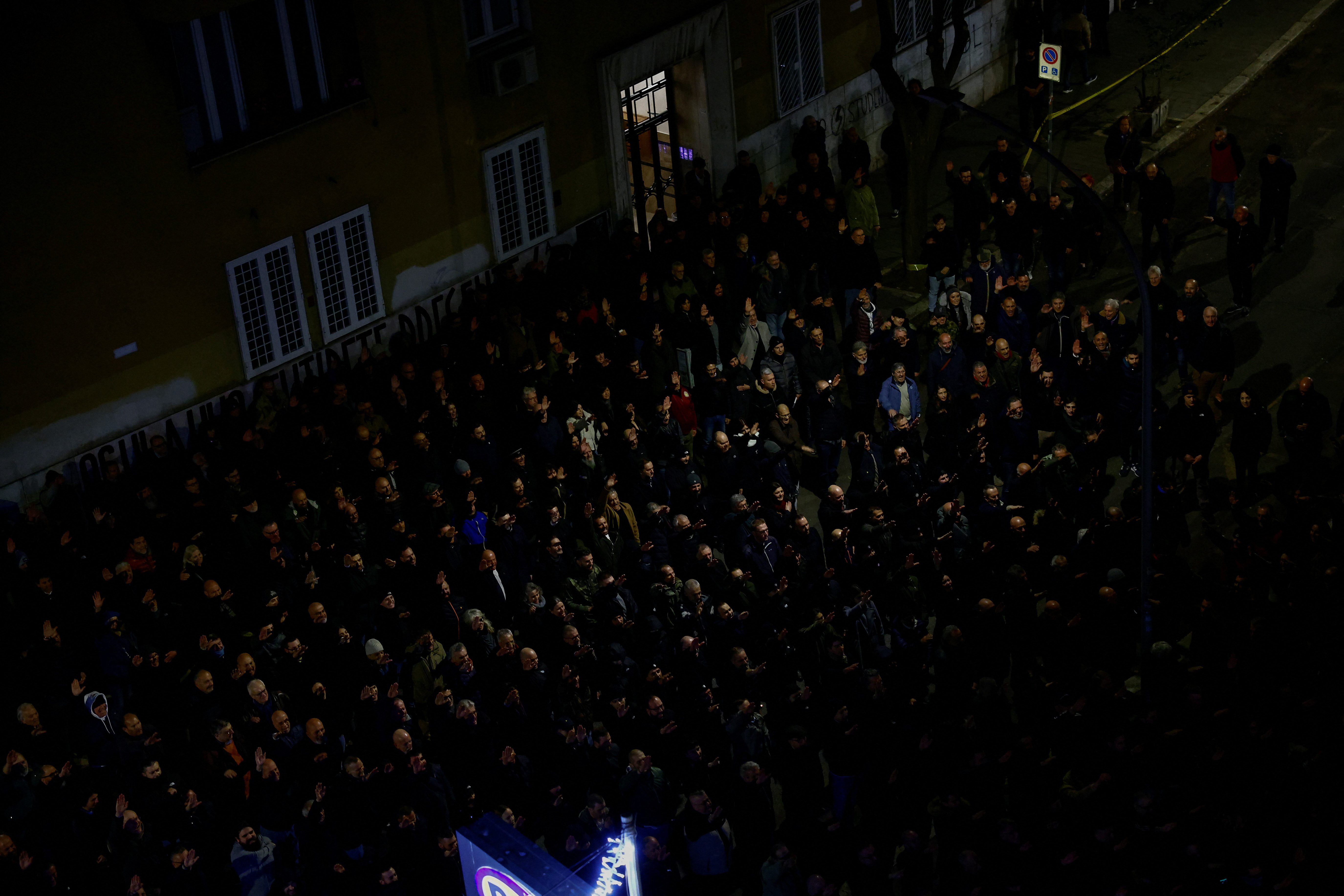 Neofašizem, shod, Rim, Italija