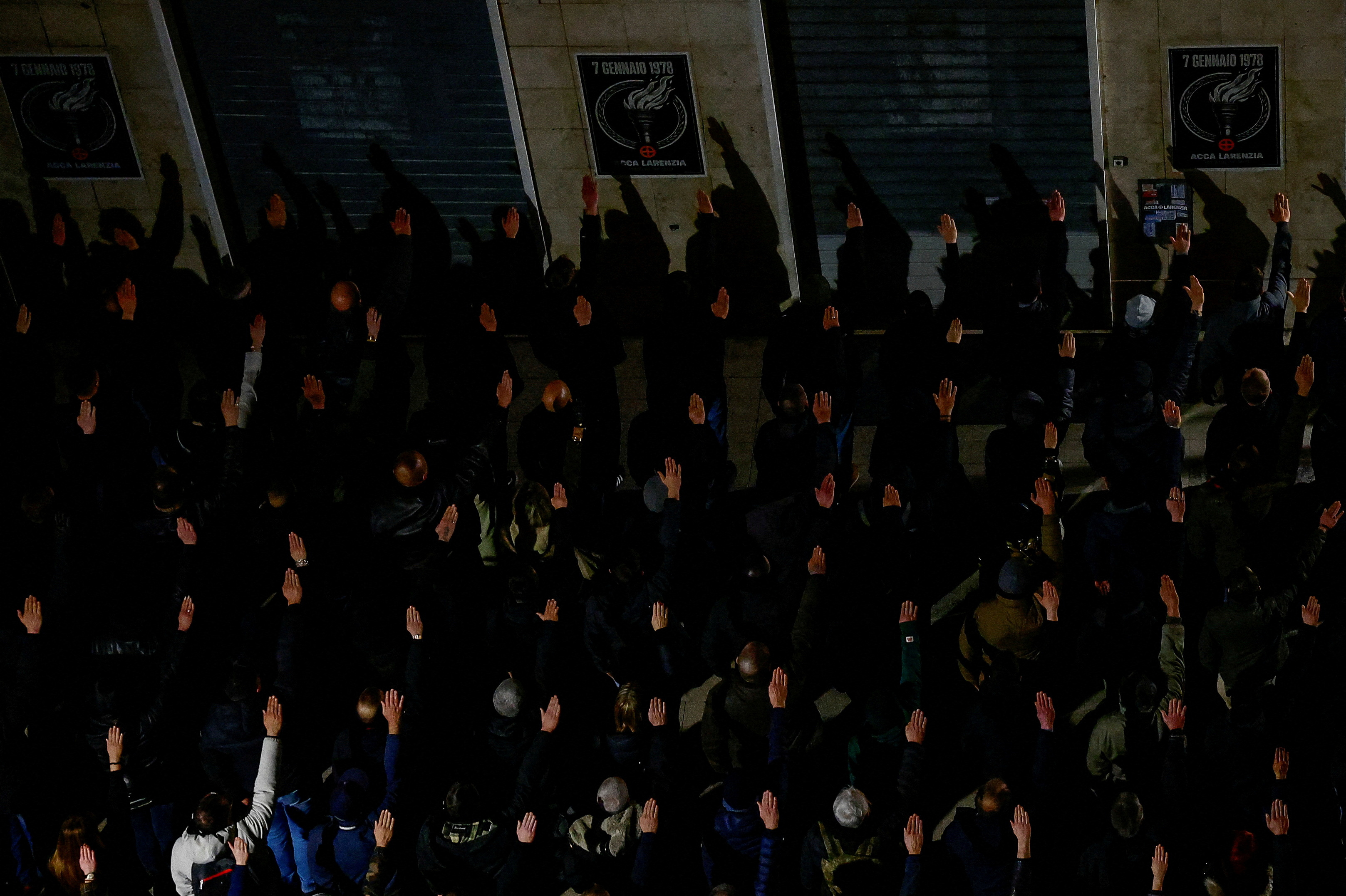 Neofašizem, shod, Rim, Italija