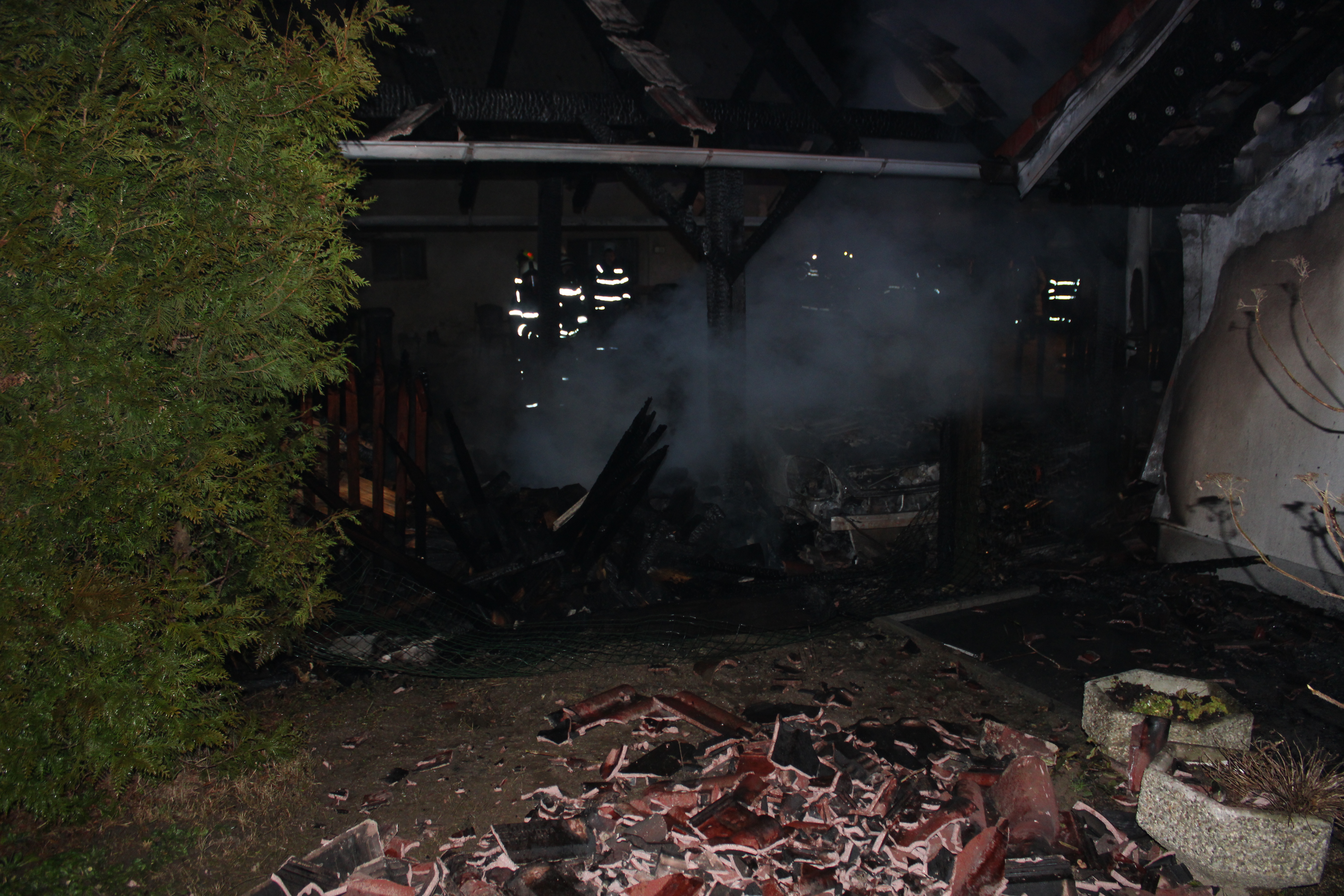 Zgorel objekt, požar, škoda