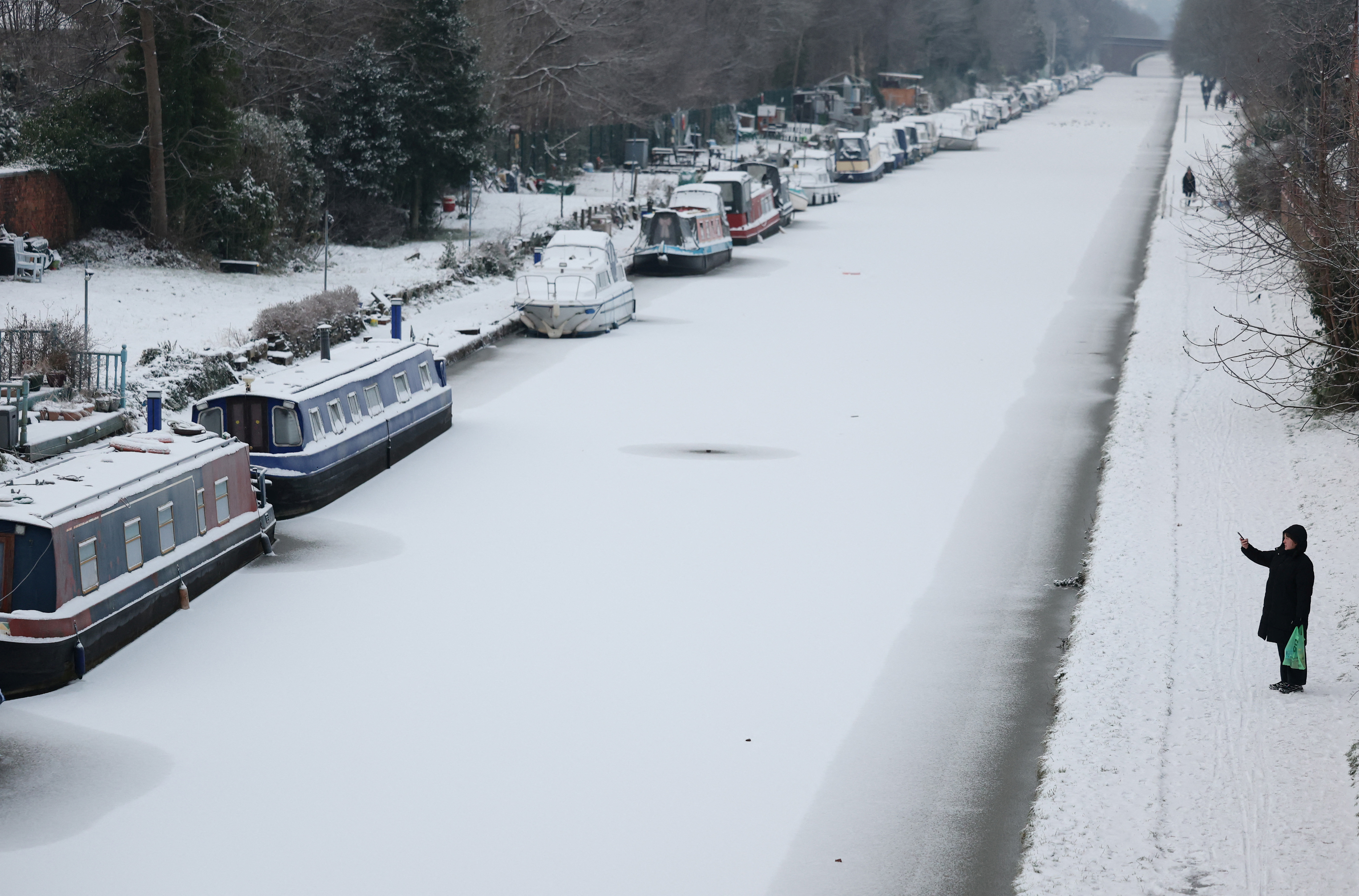 mraz, sneg, Manchester, nizke temperature