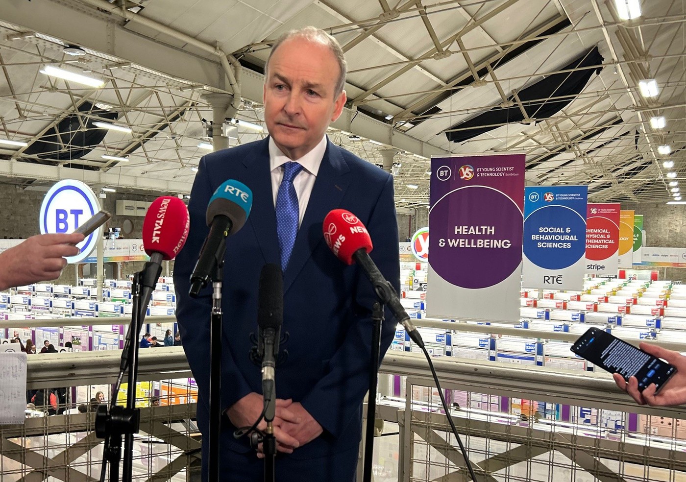 odja zmagovalne stranke Fianna Fail Micheal Martin
