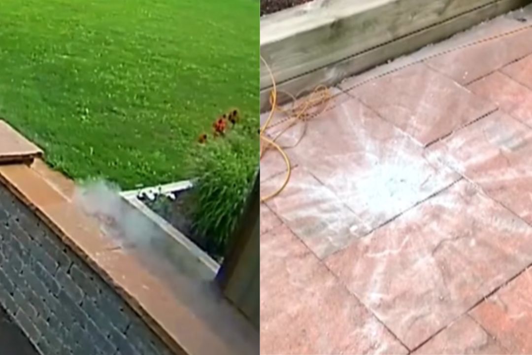 Kanada, meteorit, dvorišče