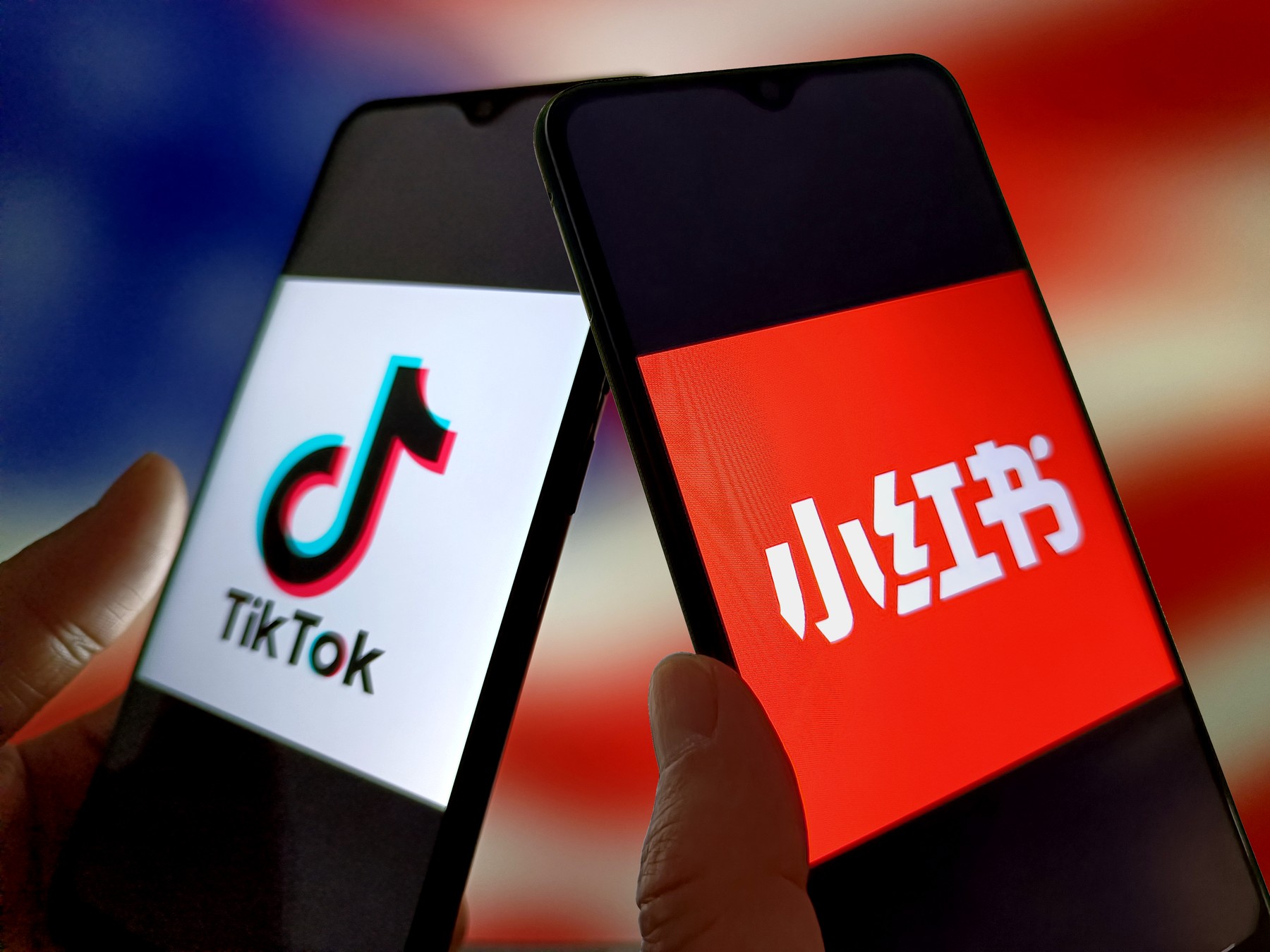 China: Illustration TikTok RedNote