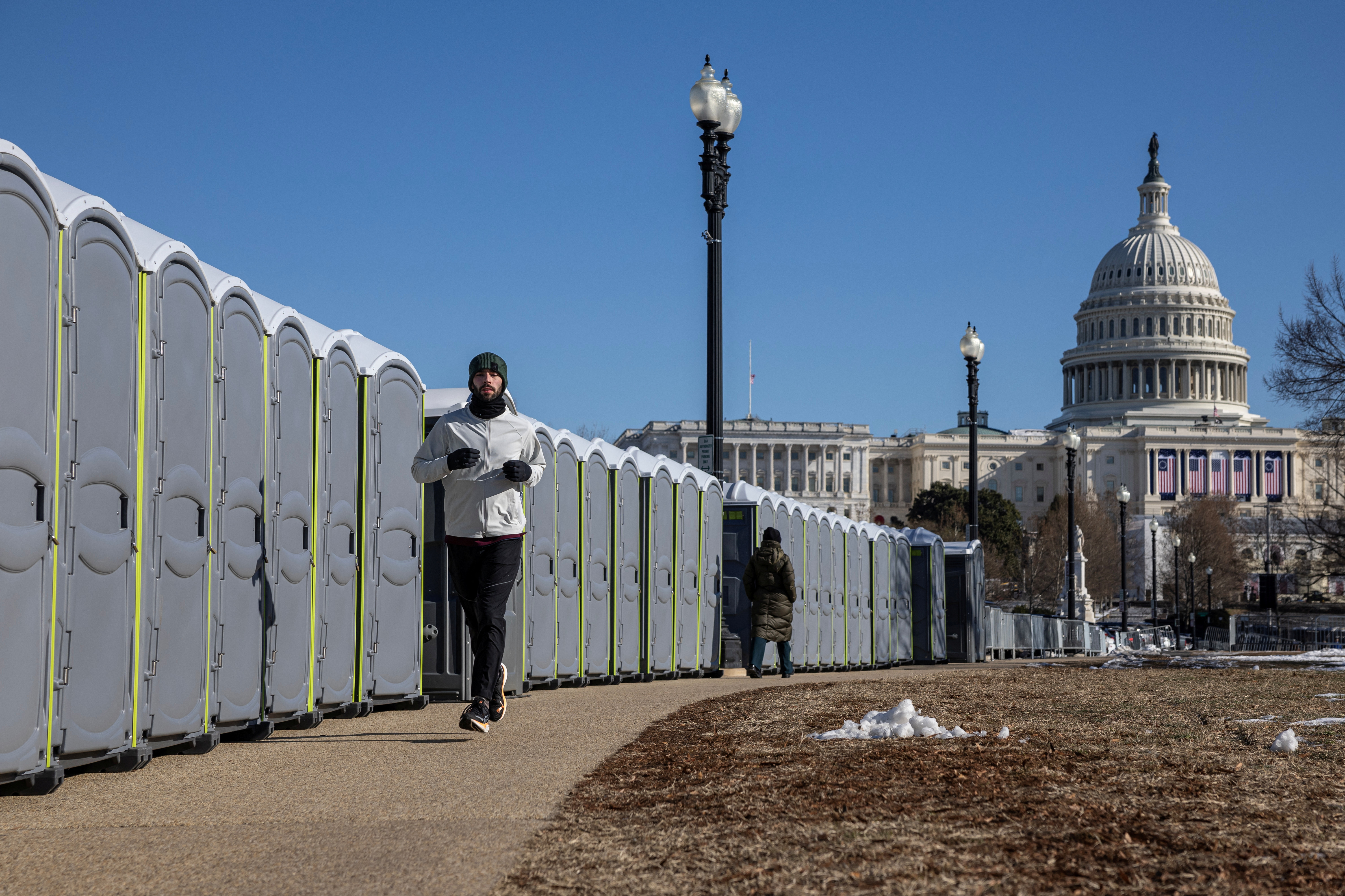 Priprave na inavguracijo Trumpa (Foto: Marko Djurica/REUTERS)