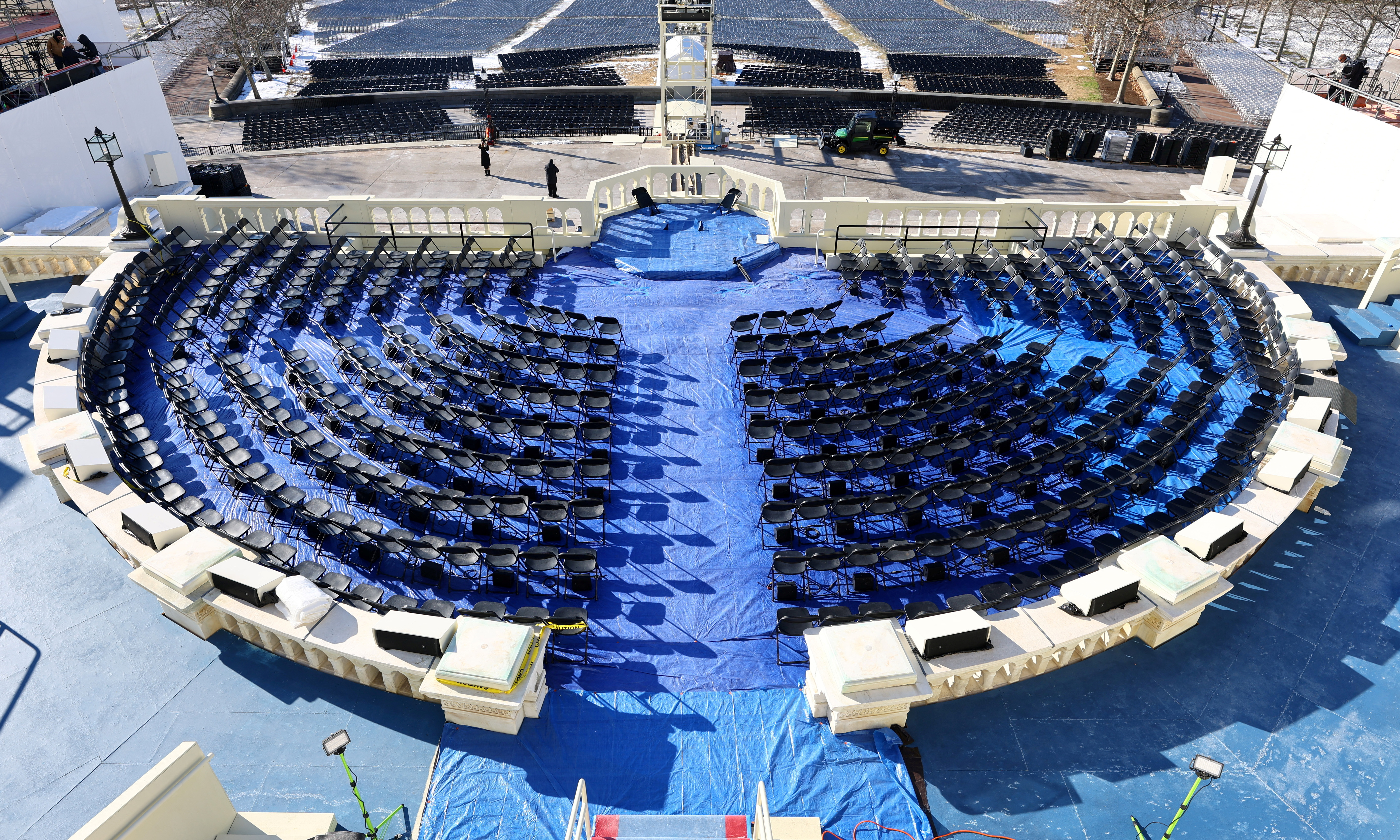 Priprave na inavguracijo Trumpa (Foto: Fabrizio Bensch/REUTERS)