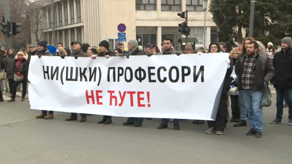 stavka, protest, srbija, učitelji