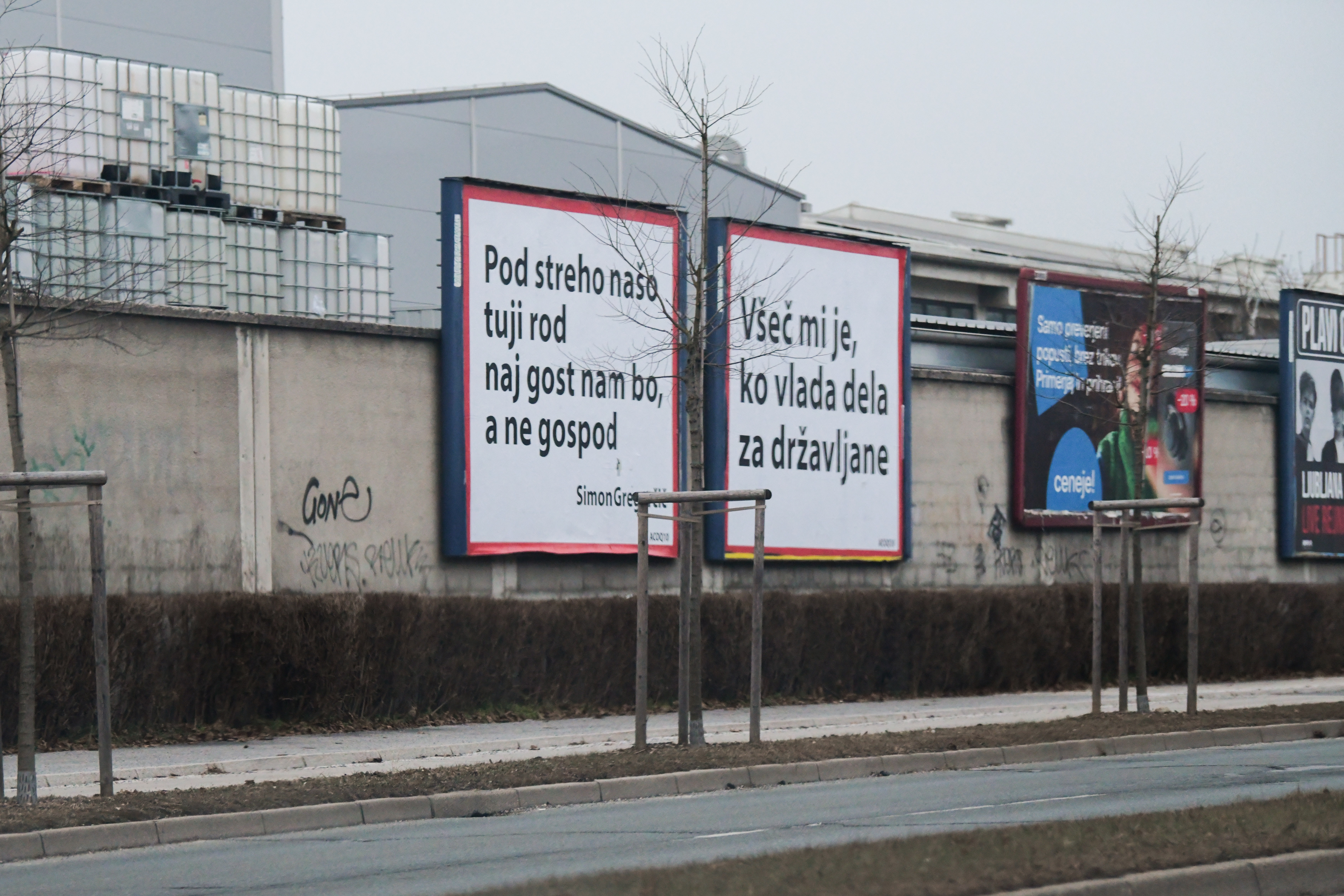 plakati, naročnik, politično sporočilo