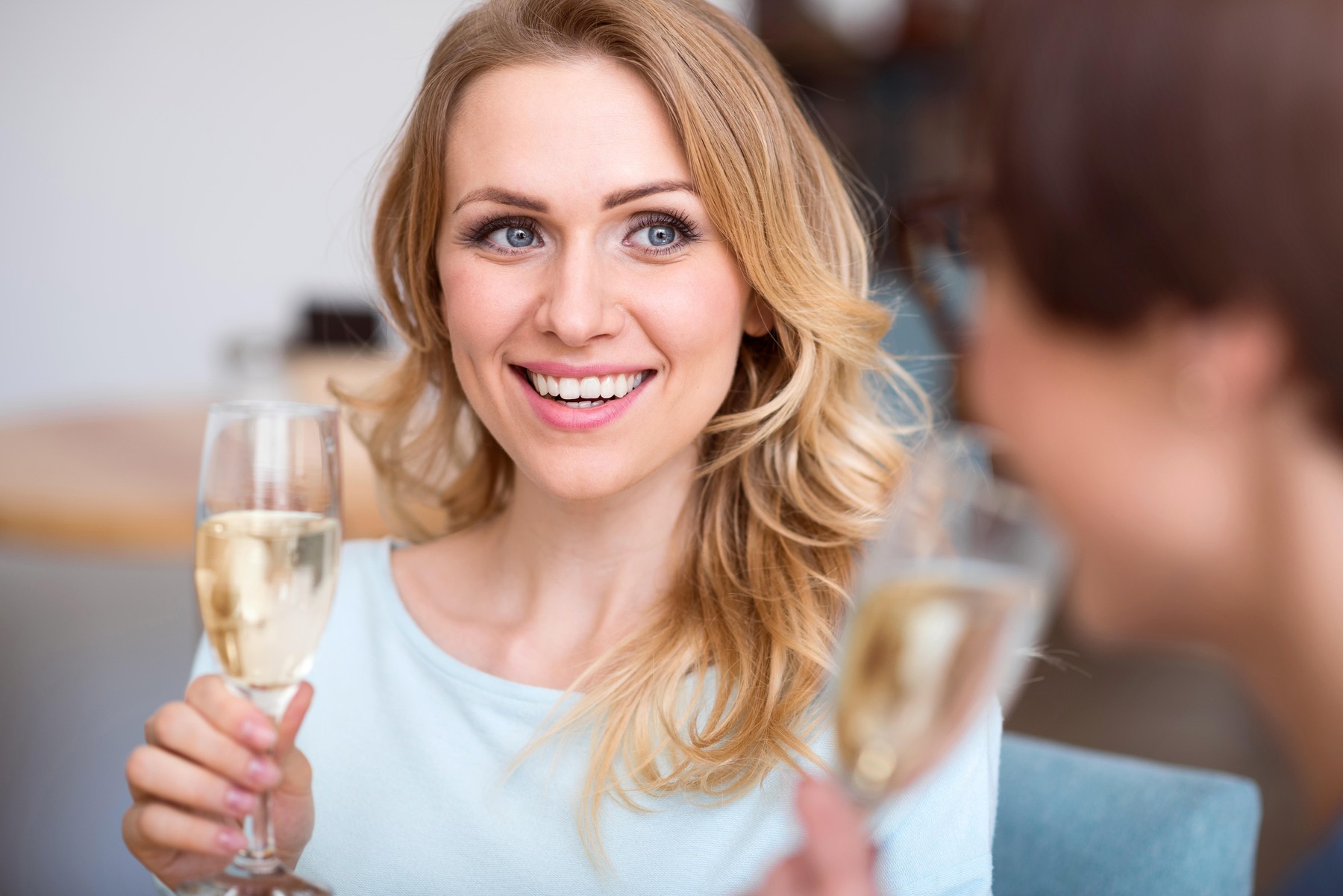 šampanjec, penina, ženska