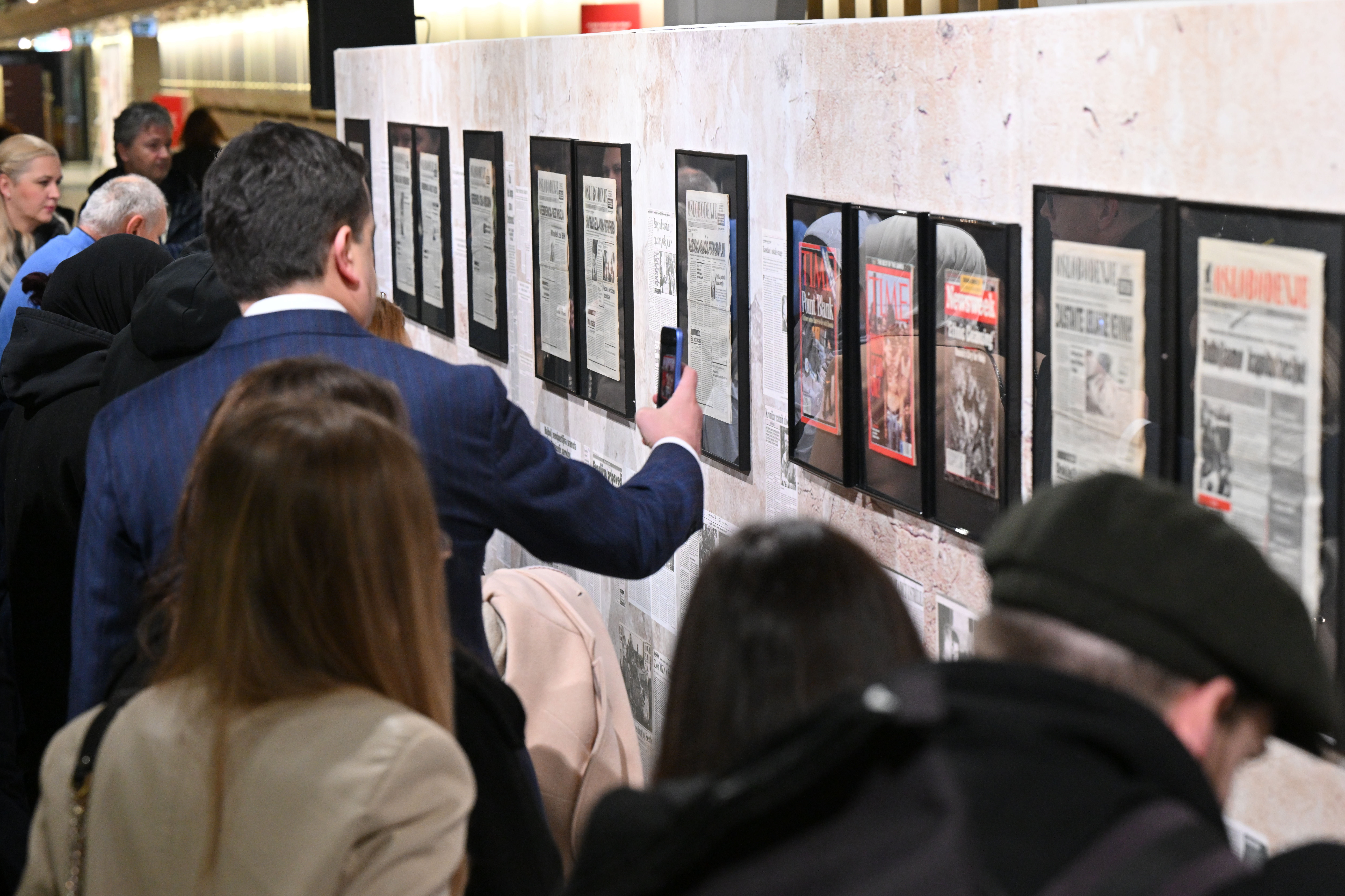 Odprtje razstave Vesti, ki niso zbudile vesti v Cankarjevem domu (Foto: Žiga Živulović jr./Bobo)