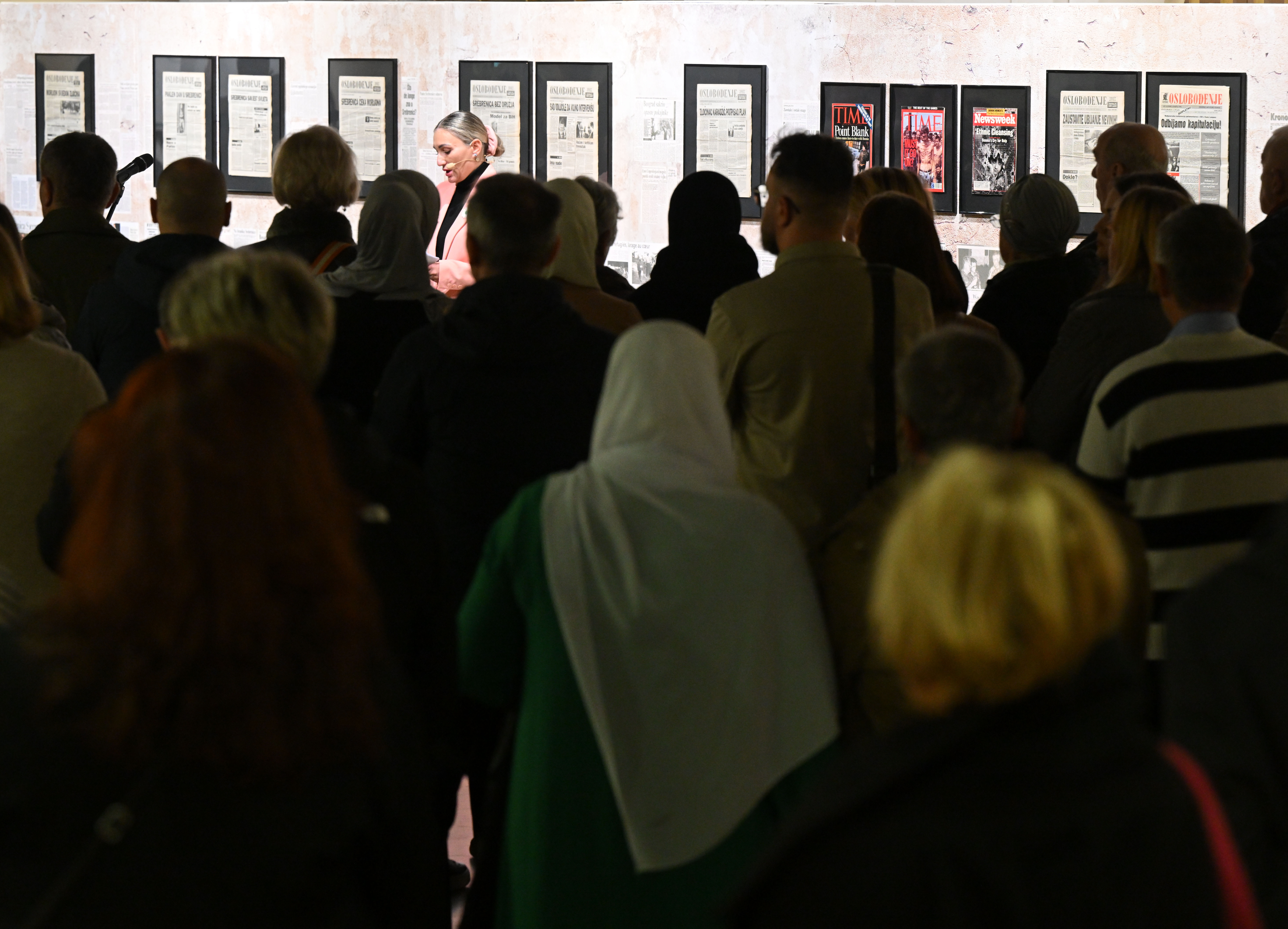 Odprtje razstave Vesti, ki niso zbudile vesti v Cankarjevem domu (Foto: Žiga Živulović jr./Bobo)