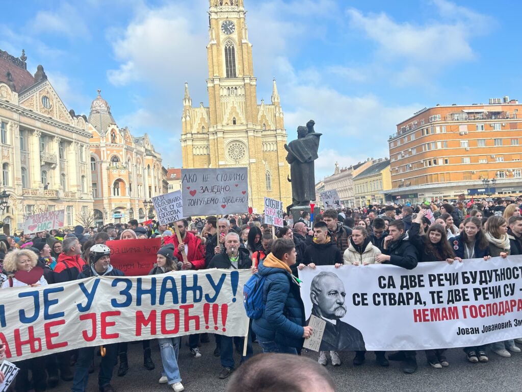 protest, Novi Sad, Srbija, stavka