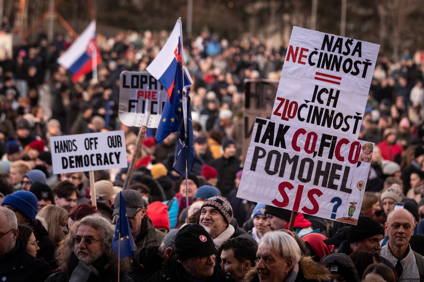 slovaška, protest, protivladni protest