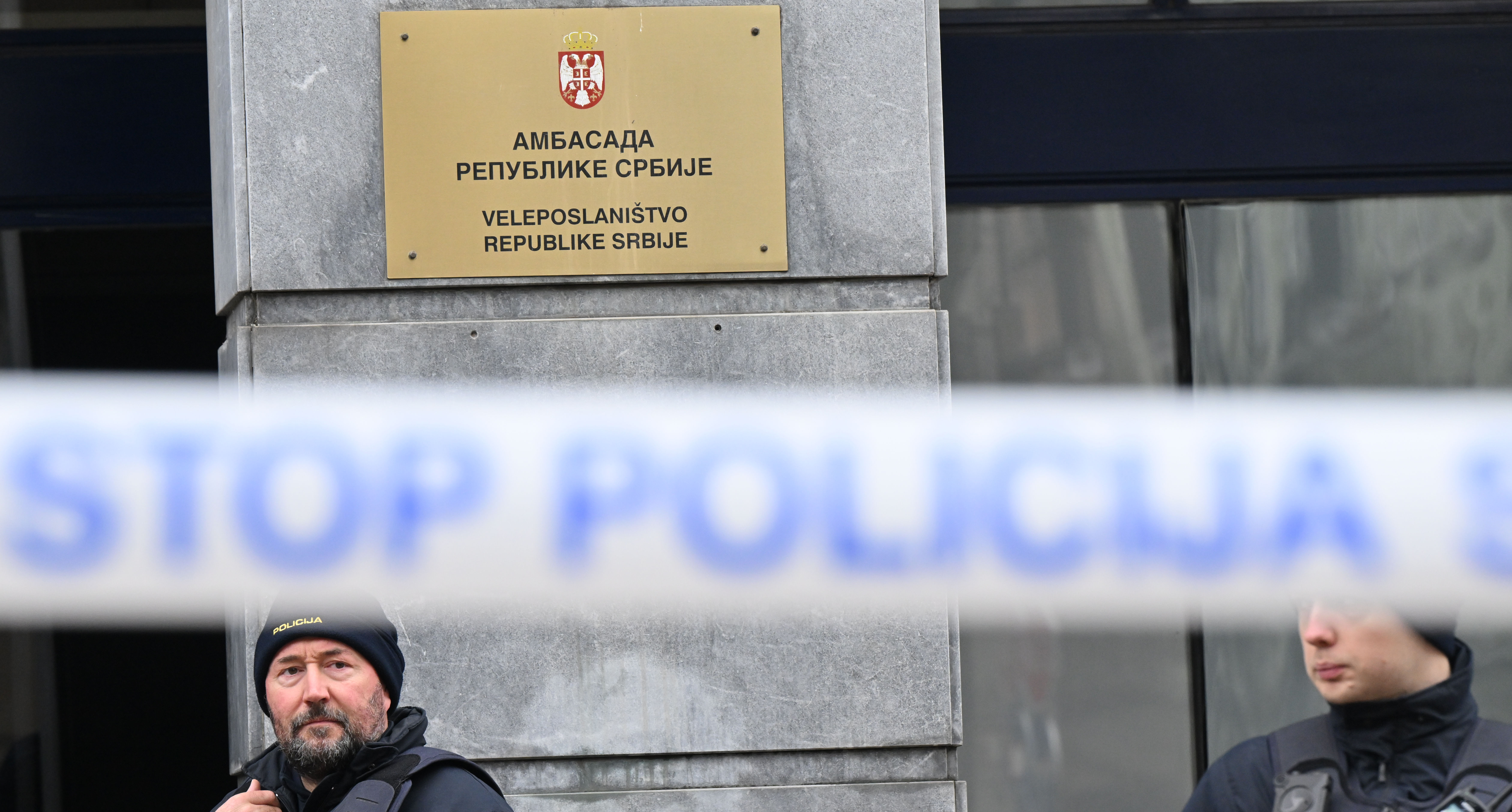 protest, ljubljana, srbsko veleposlaništvo
