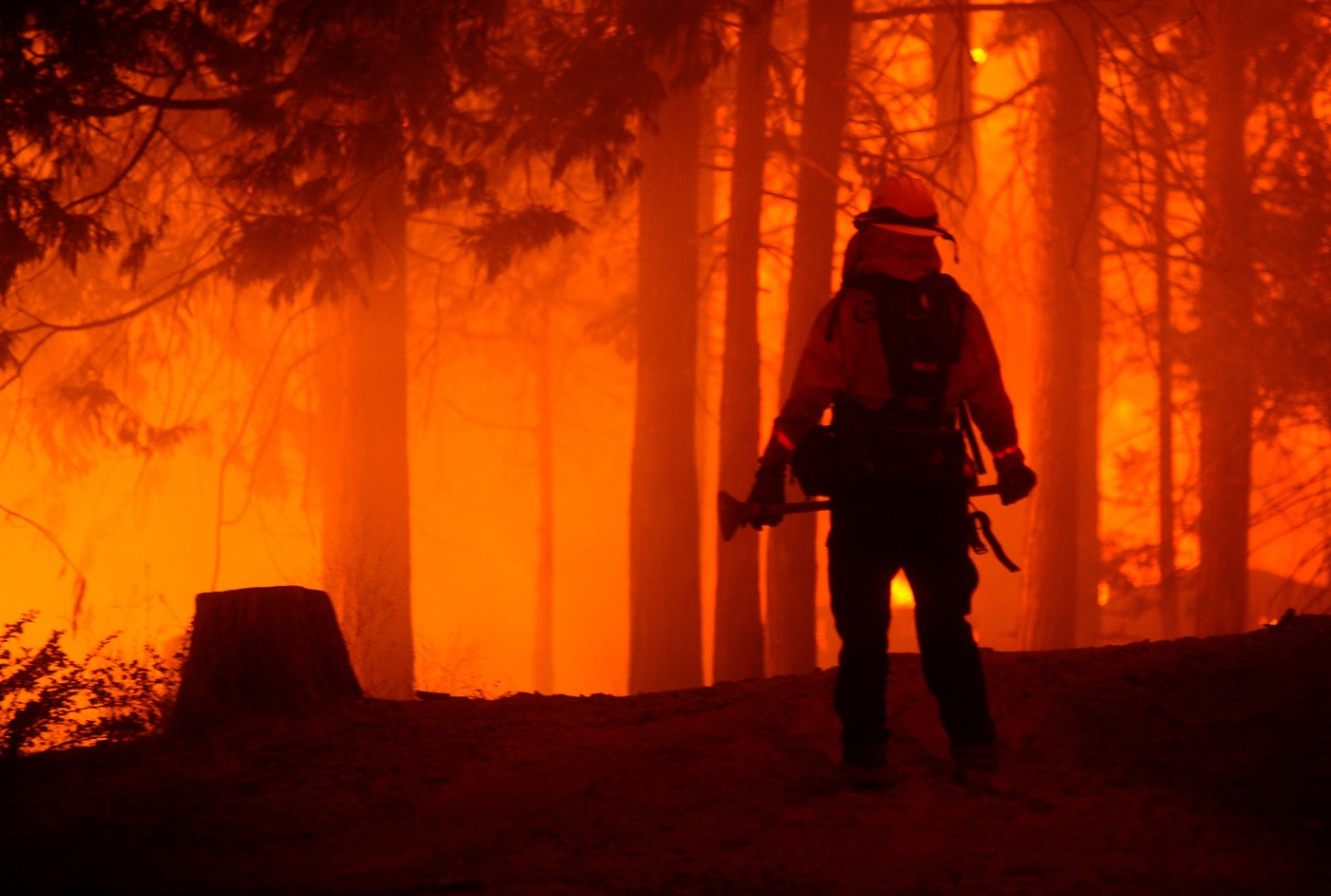 gasilec, Kalifornija, požar