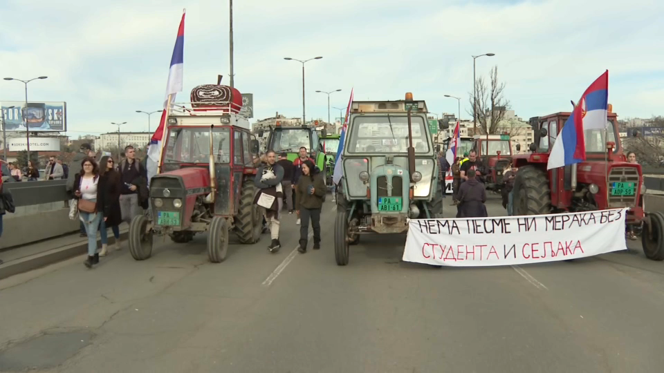 traktorji, beograd, srbija, študenti