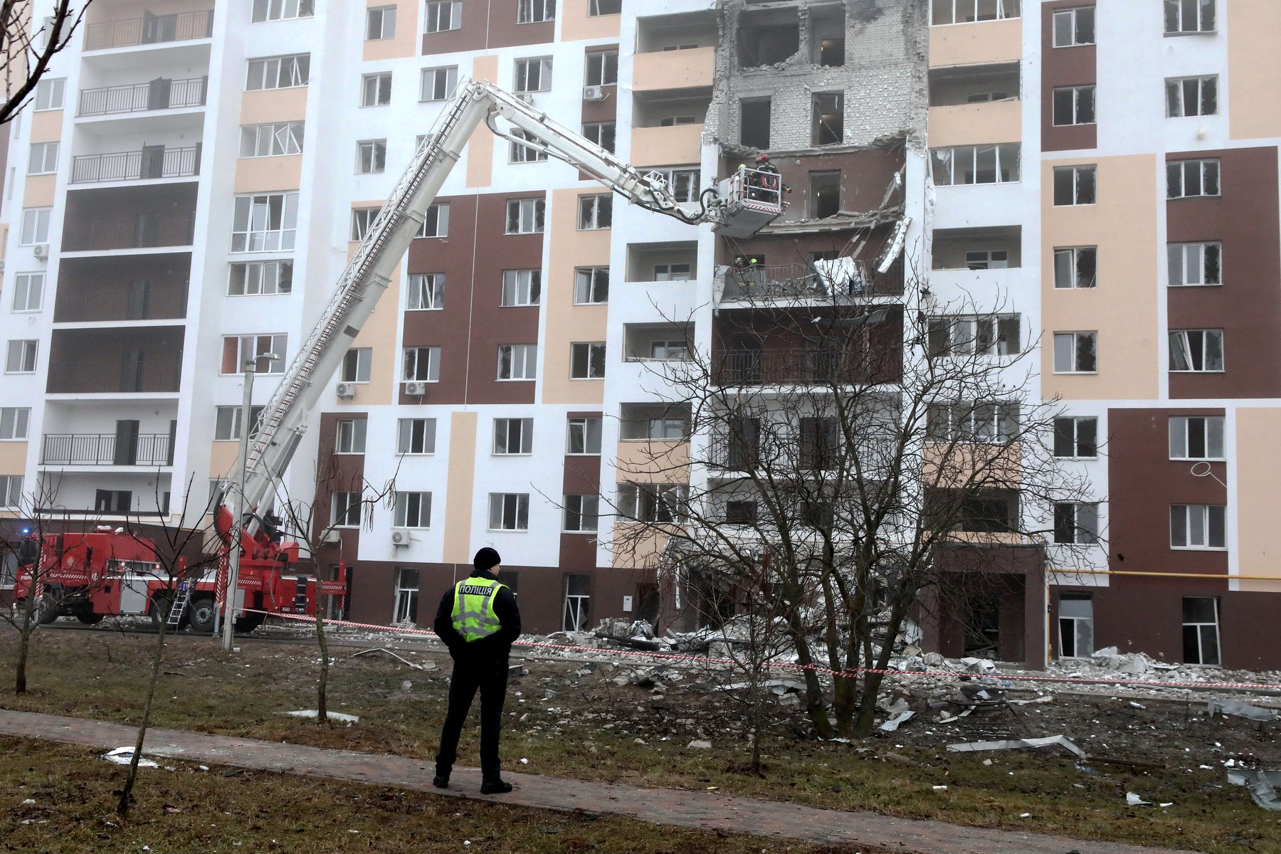 Aftermath Of Russian Drone Attack In Kyiv Region