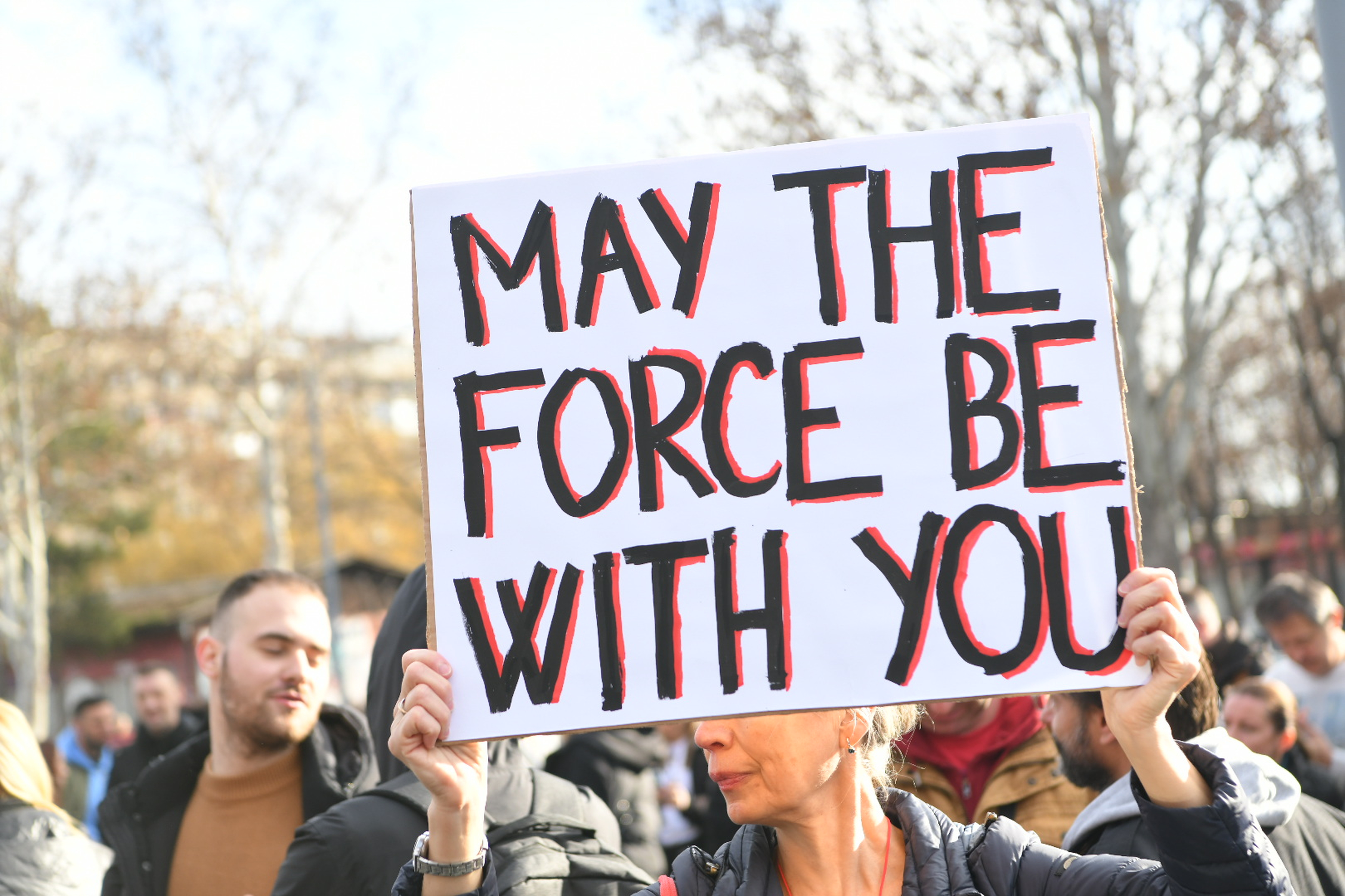 Srbija, shod, študenti, protest