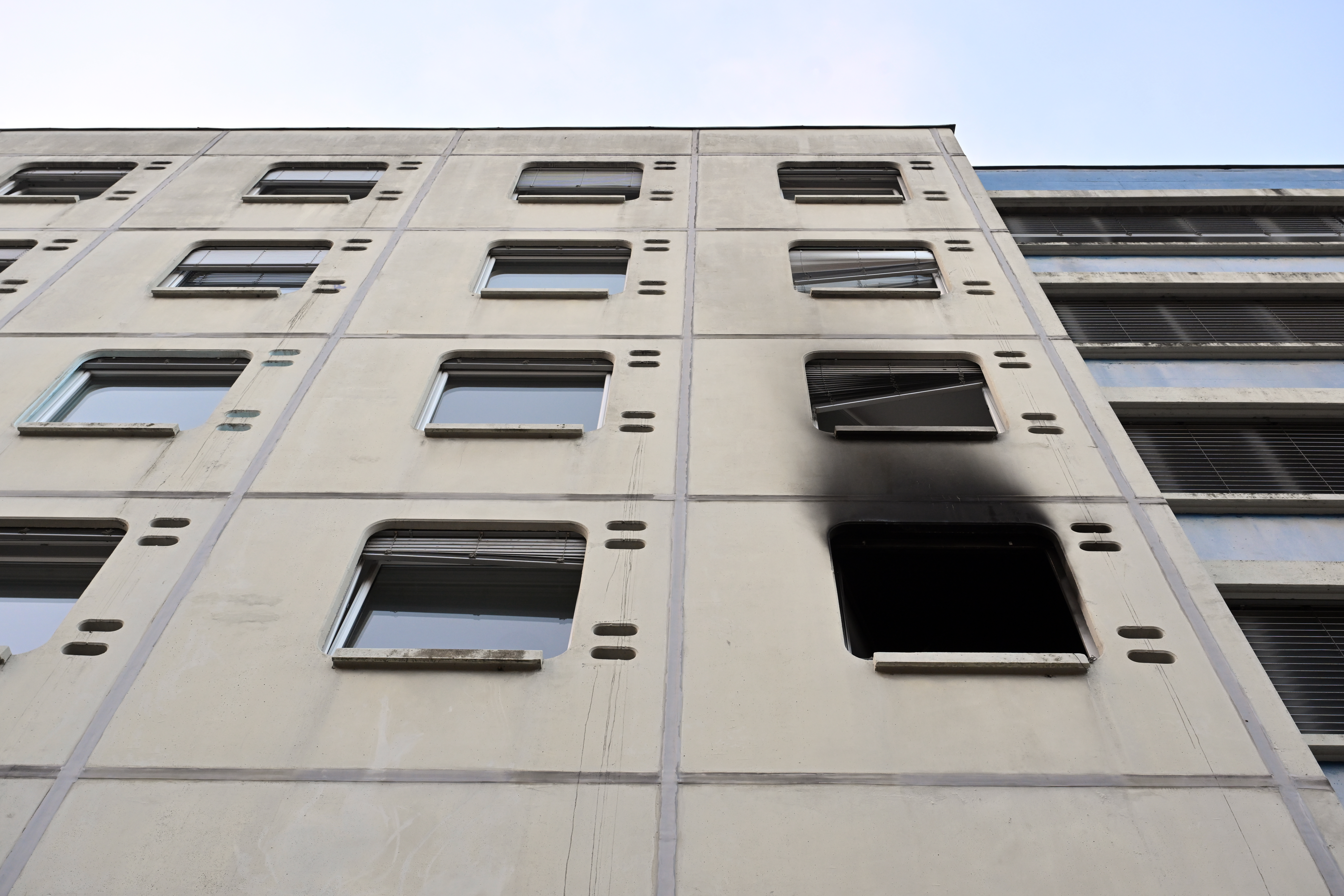 Požar, dijaški dom Ivana Cankarja, Ljubljana, pogorišče