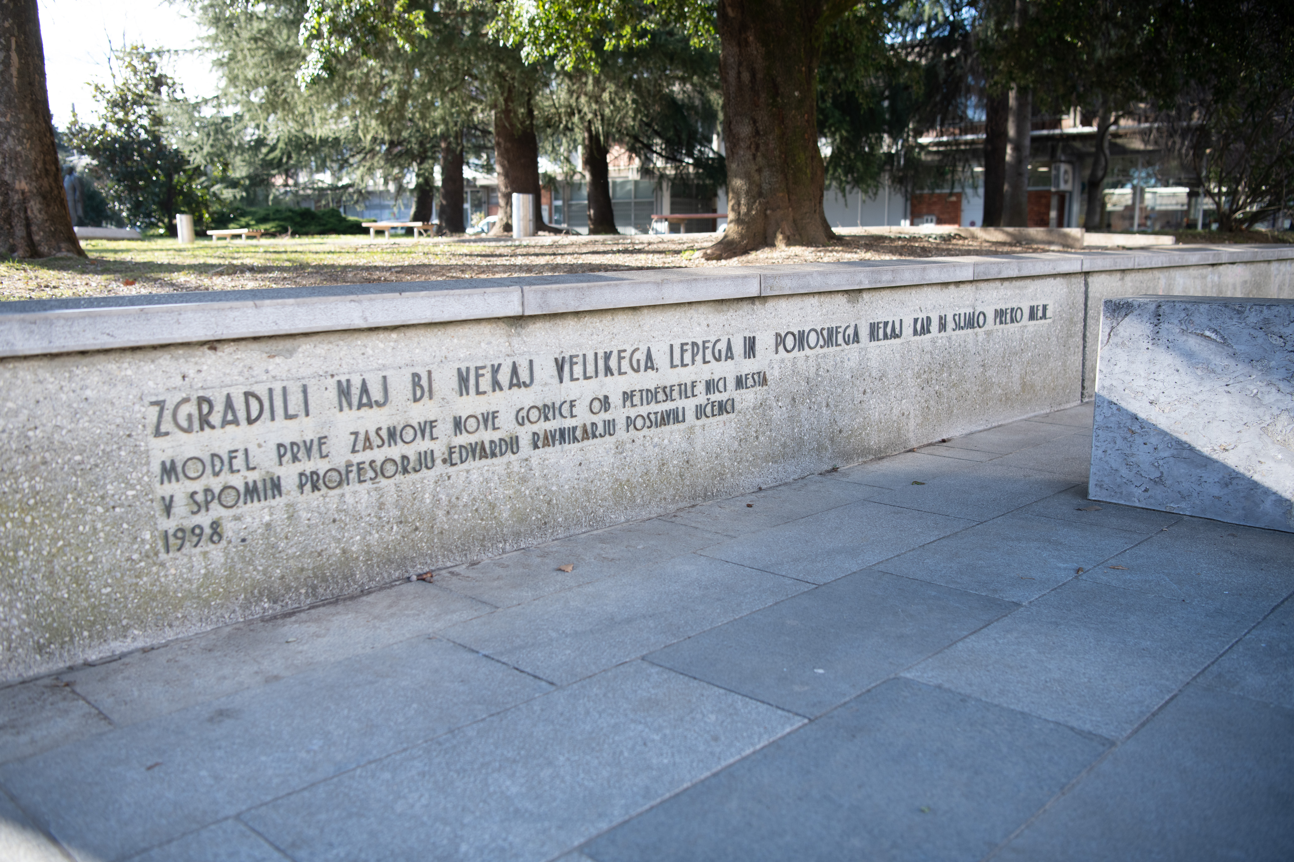 Citat "očeta" Nove Gorice Edvarda Ravnikarja kaže na njegovo razočaranje, da se njegovi načrti v mestu niso uresničili v celoti (Foro: Egon Parteli/N1)