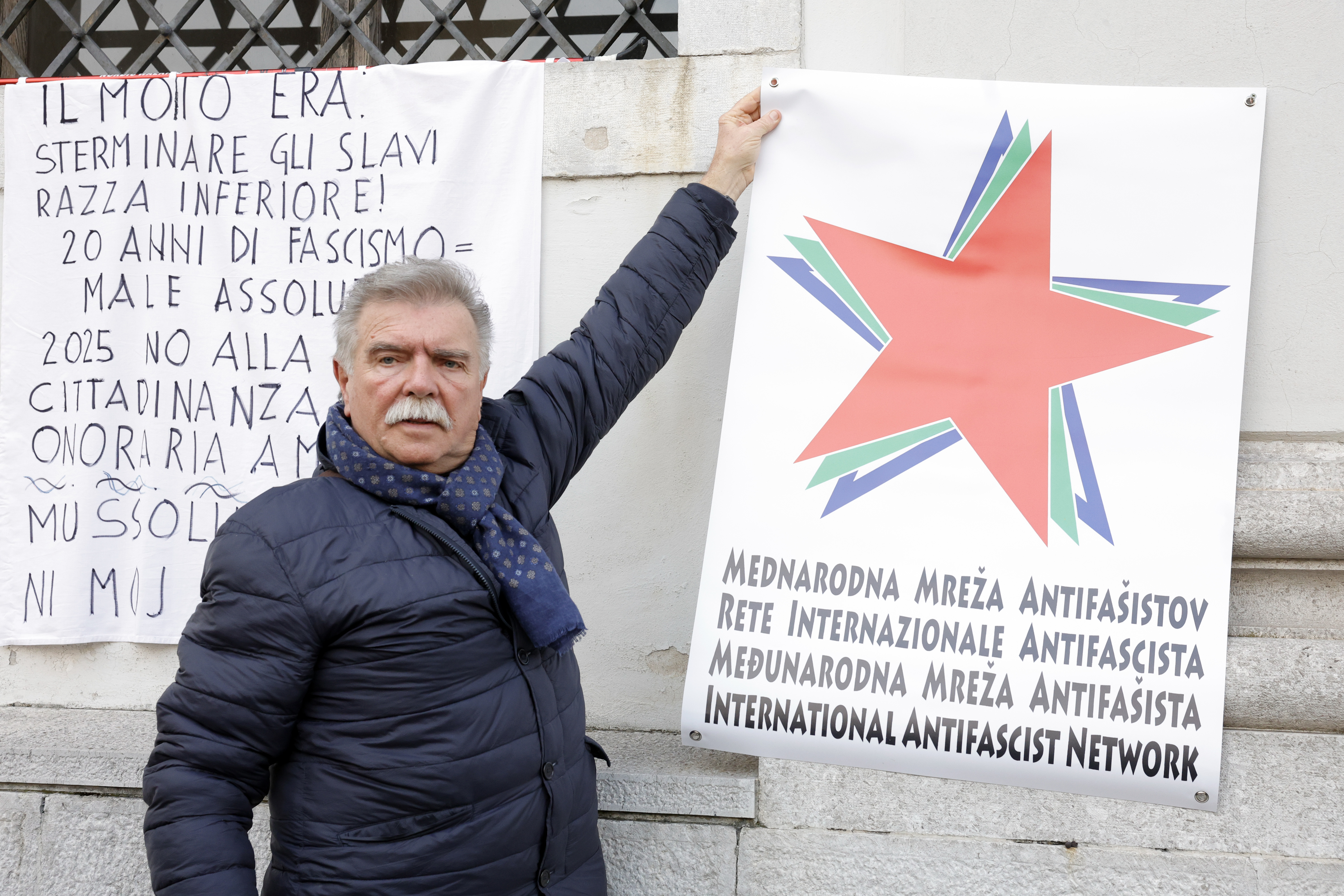 Benito Mussolini, protestni shod, častni občan, Gorica