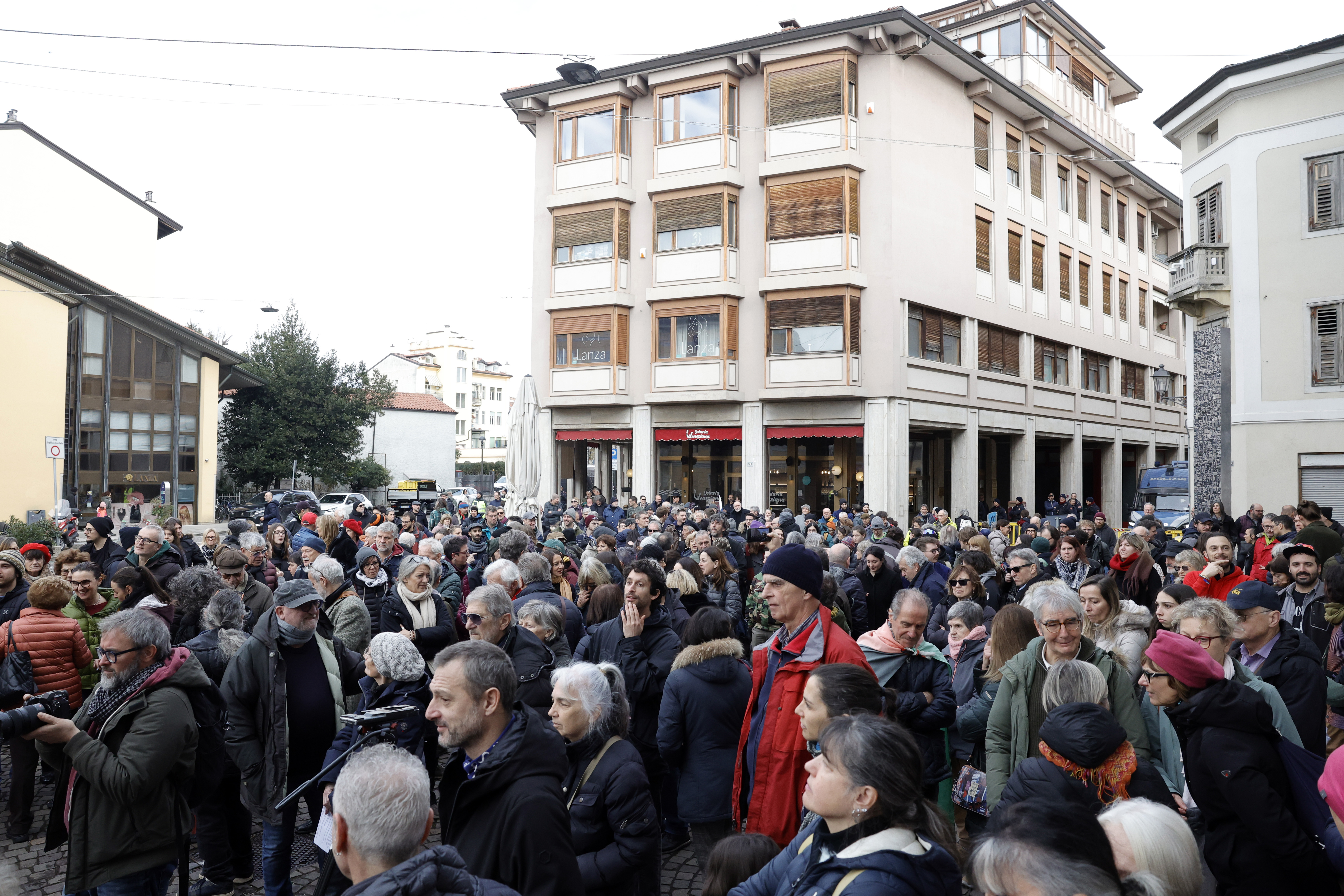 Benito Mussolini, protestni shod, častni občan, Gorica