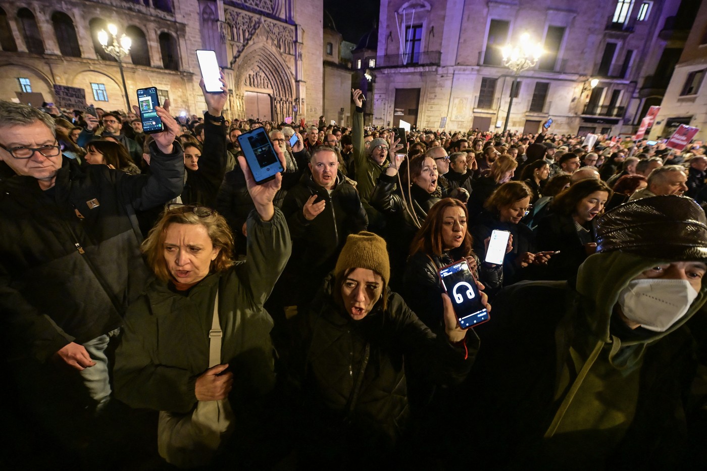 Protest v Valencii