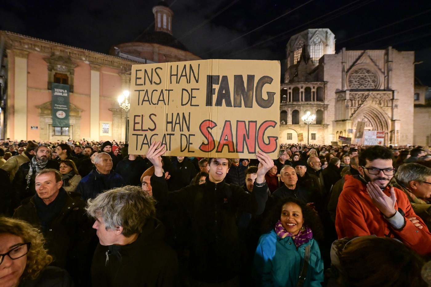 Protest v Valencii (Foto: PROFIMEDIA)