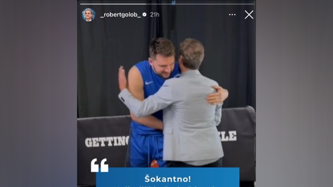 Robert Golob. Luka Dončić; Instagram