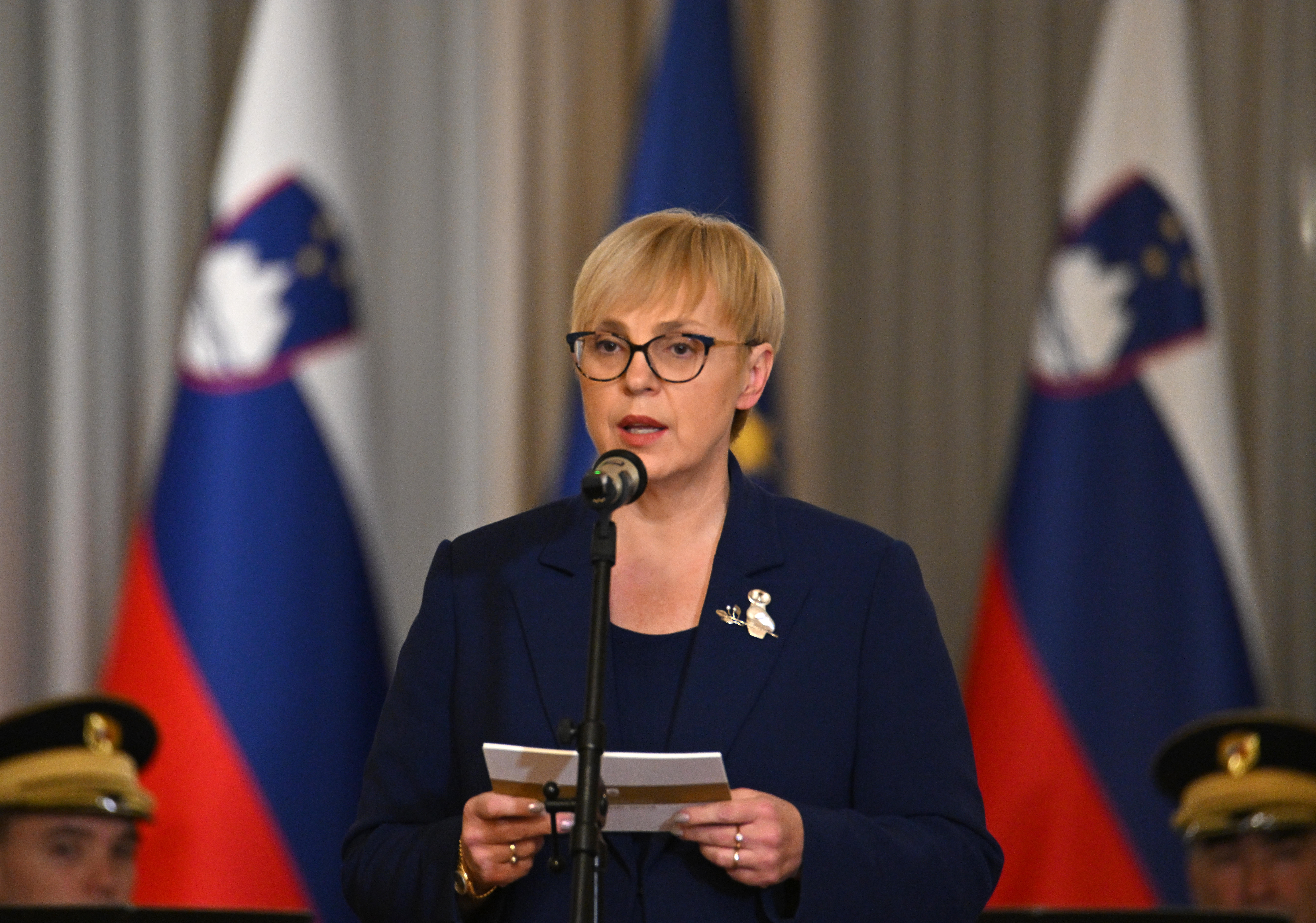 Sprejem za najboljše slovenske športnice in športnike v letu 2024 pri predsednici republike Nataši Pirc Musar