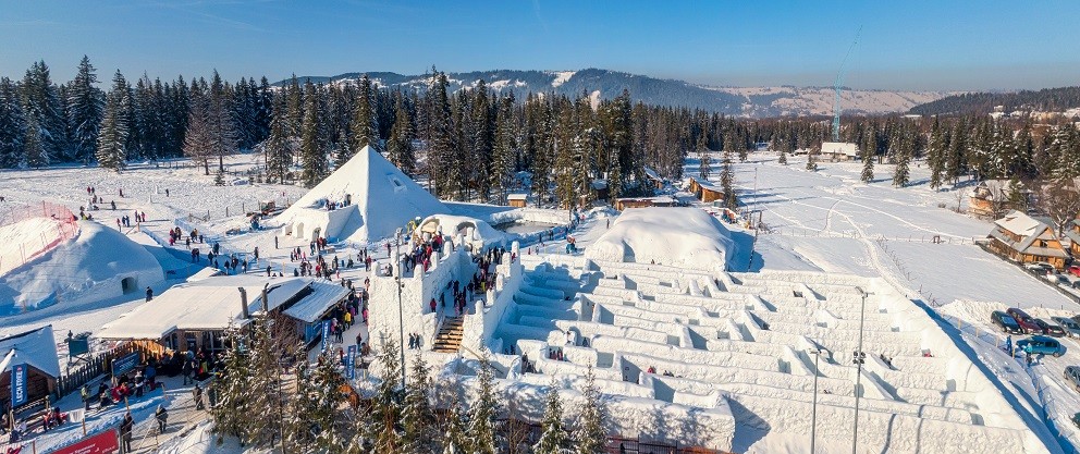zakopane, snežni labirint, poljska