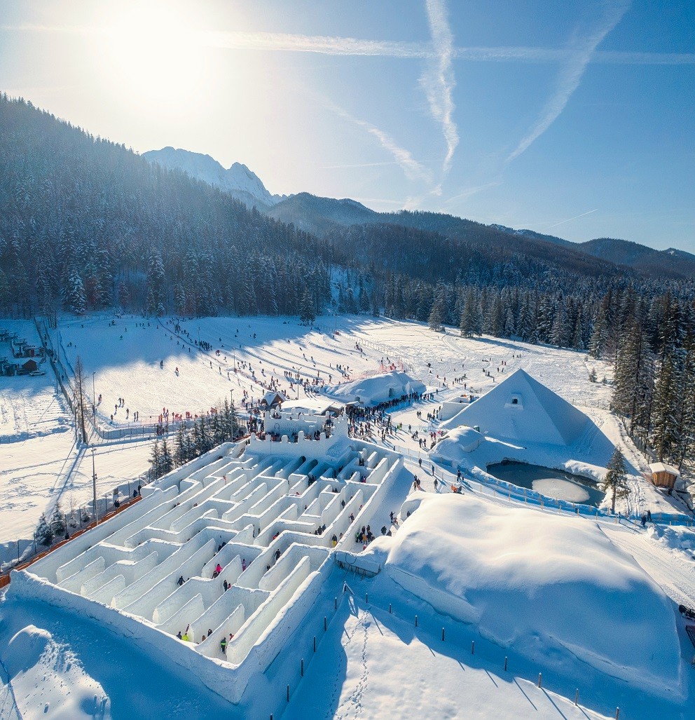 zakopane, snežni labirint, poljska