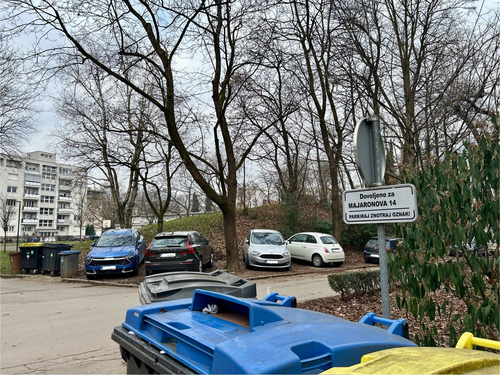 Težave s parkiranjem v Ljubljani, Bežigrad (Foto: N1)