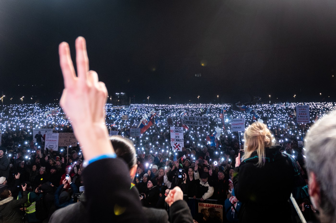 protivladni protest, bratislava, slovaška,