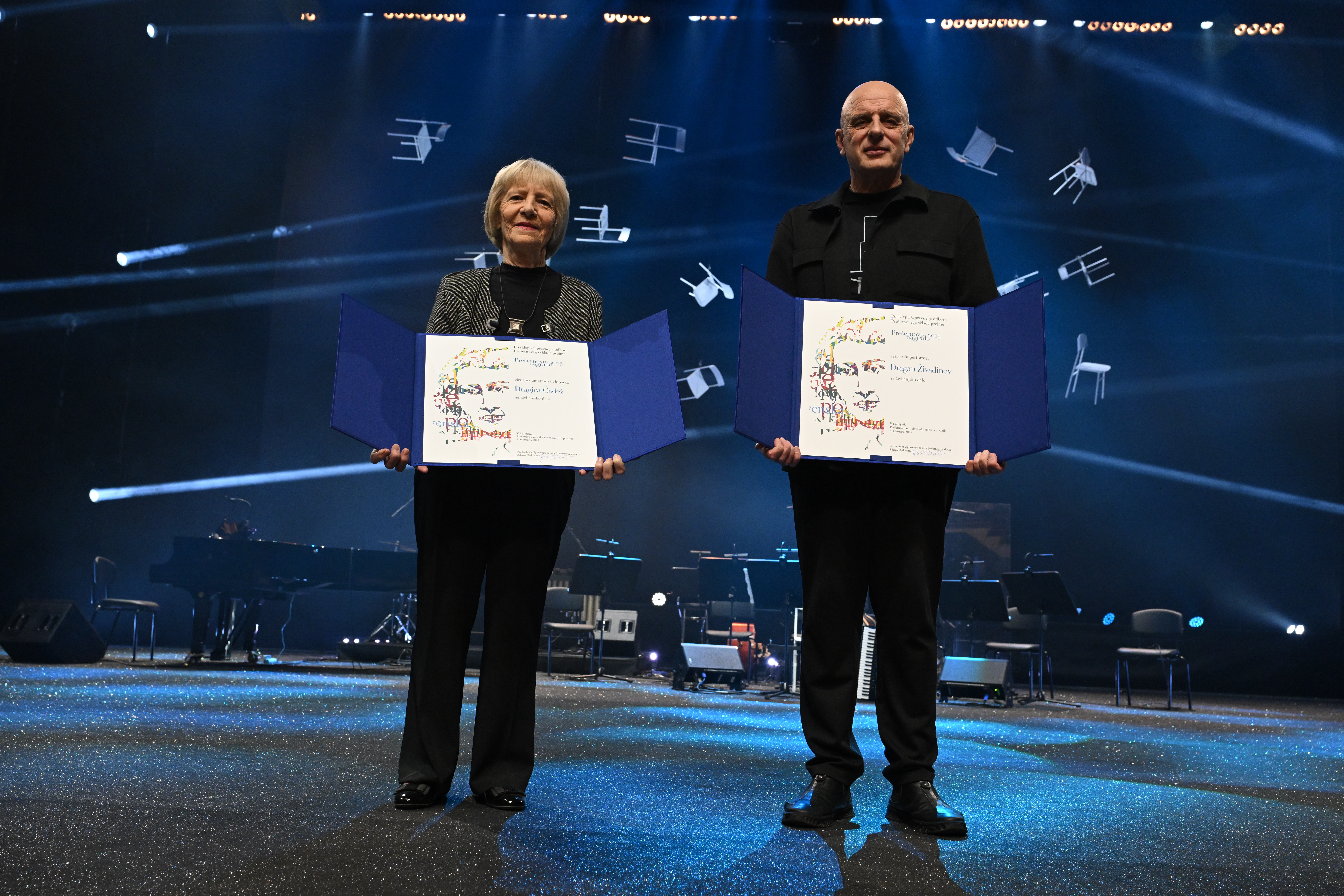 prešernove nagrade, prešernov sklad, podelitev prešernovih nagrad, dragan živadinov