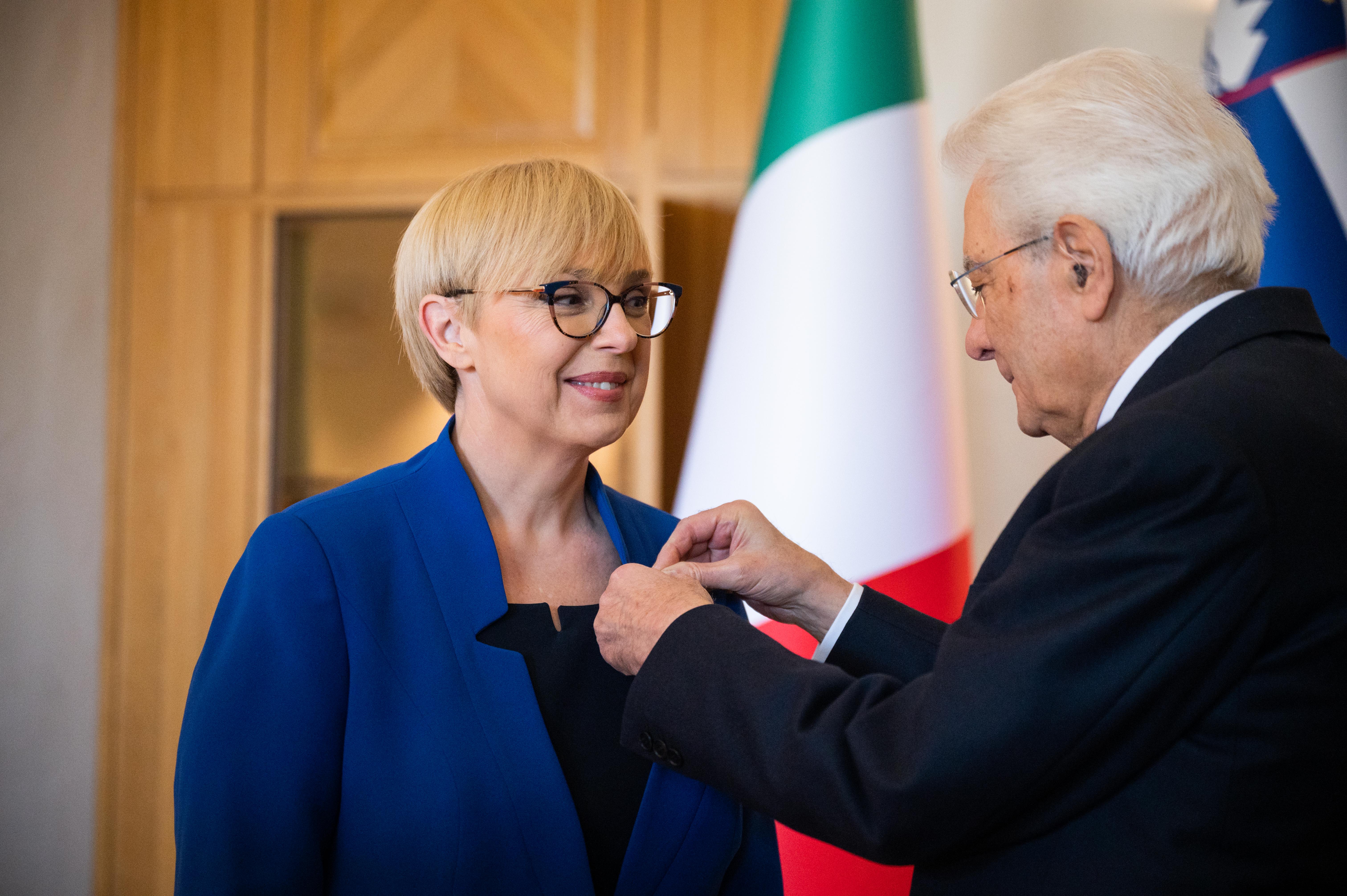 odlikovanje, nataša pirc musar, mattarella