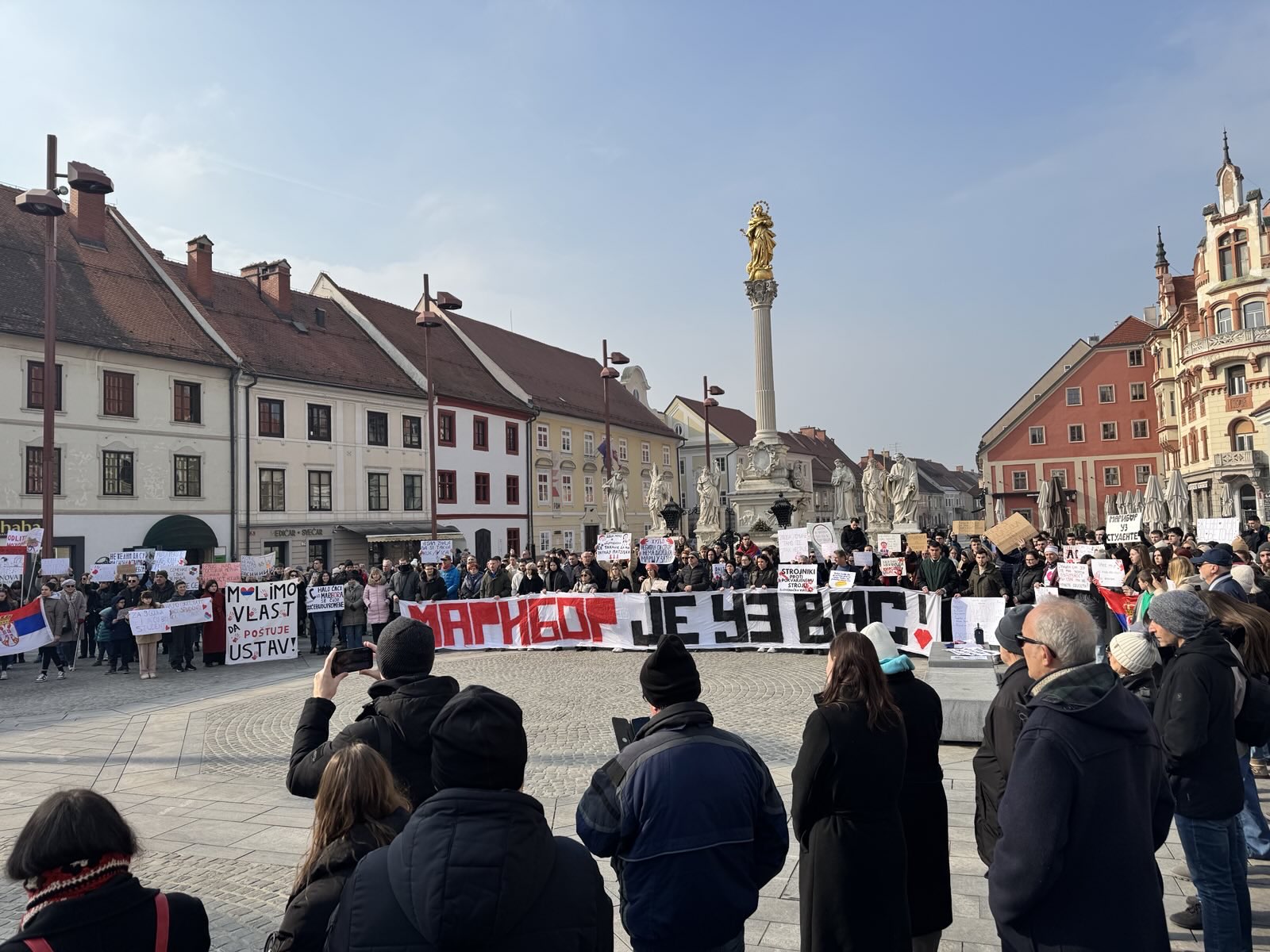 Protest v Mariboru