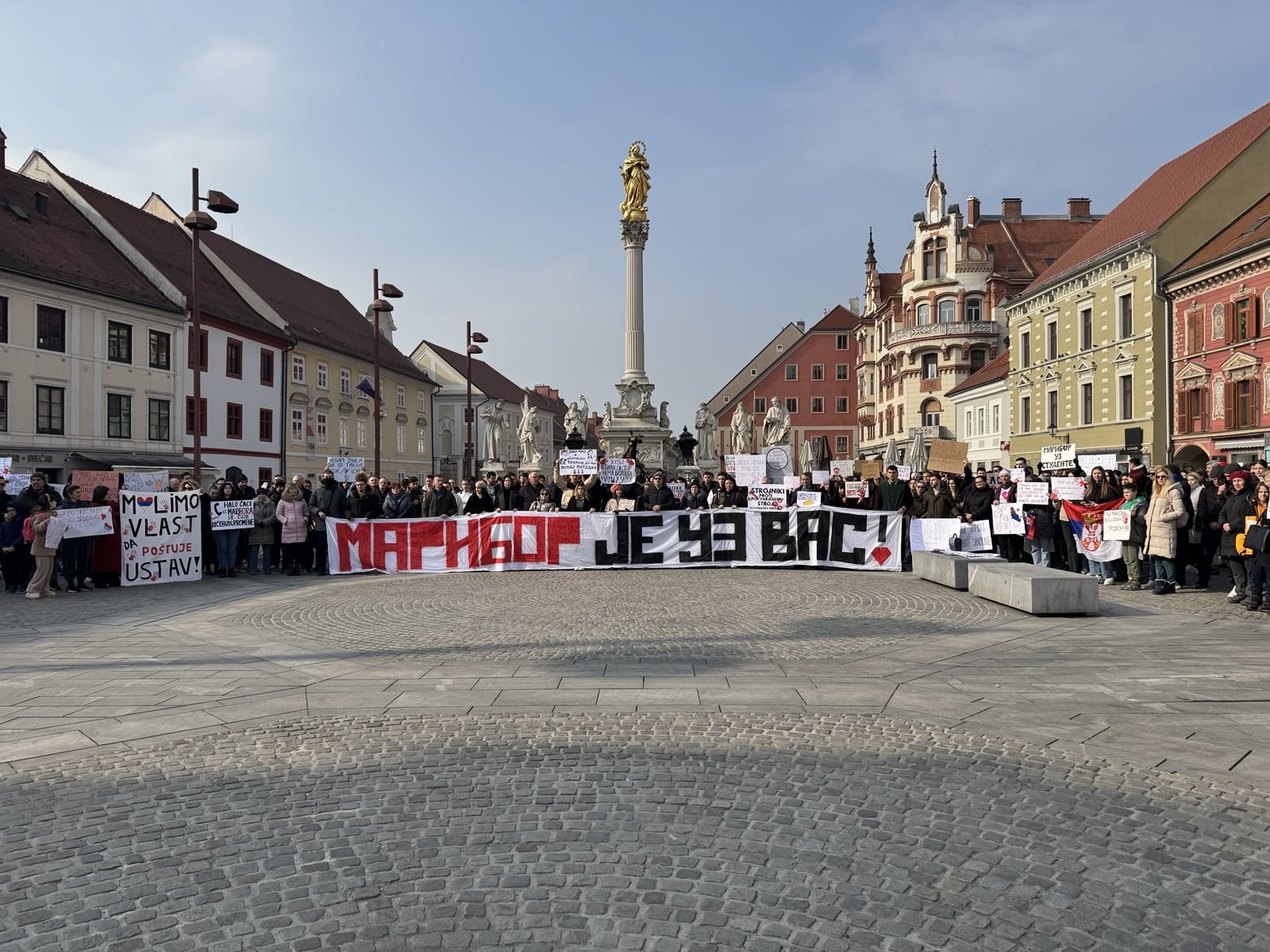Protest v Mariboru