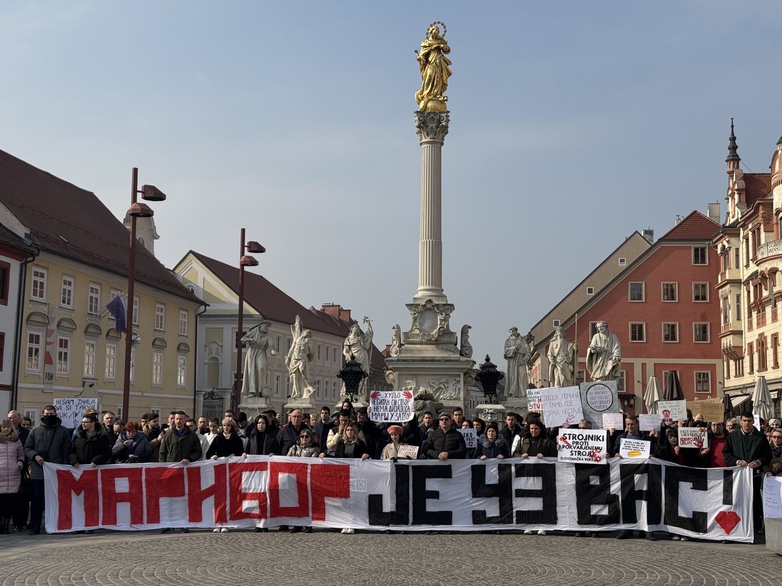 Protest v Mariboru