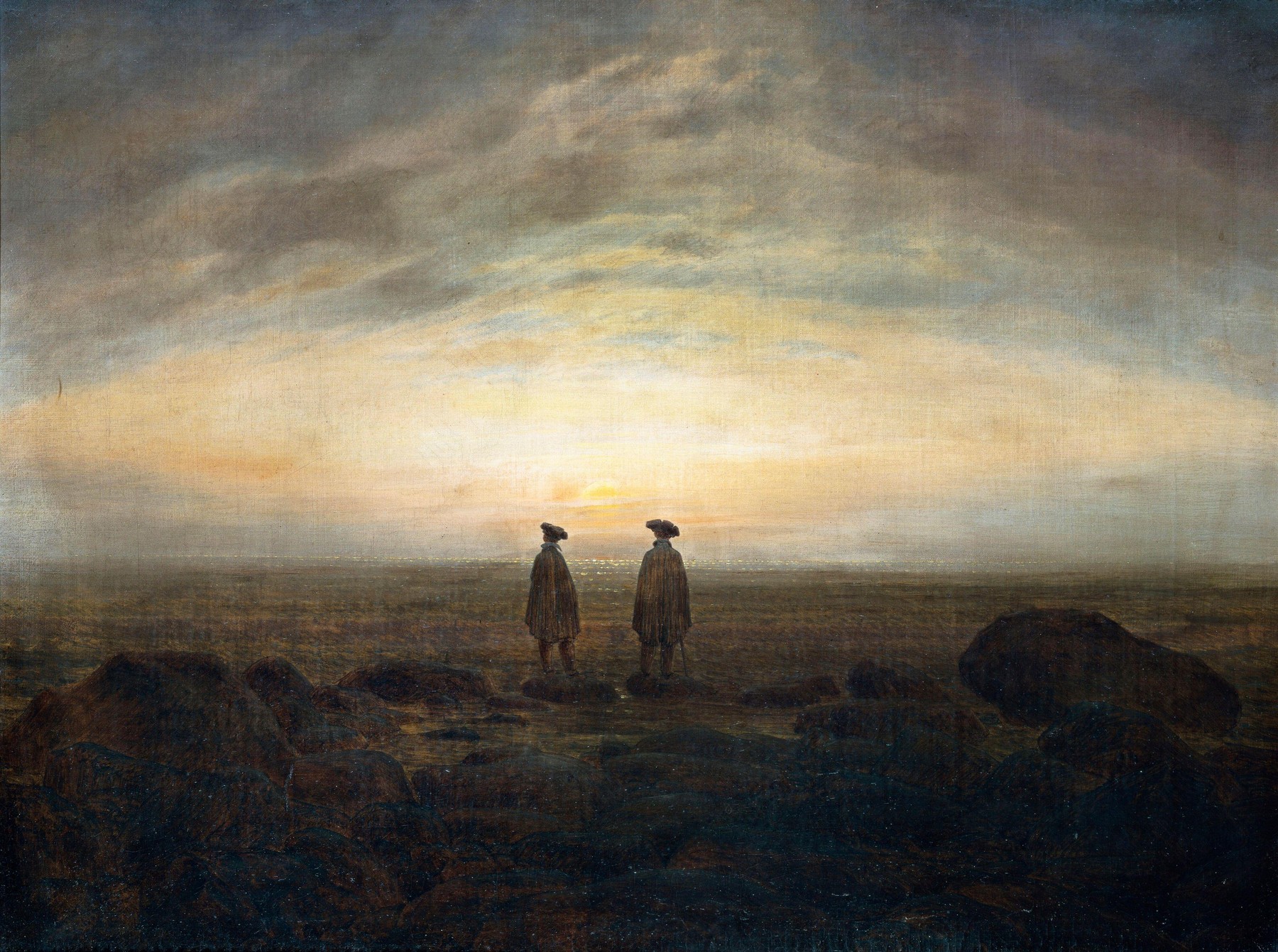 Caspar David Friedrich, Dva moška na morju, 1817 (Foto: PROFIMEDIA)