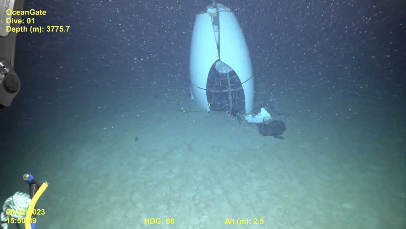podmornica Titan, razbitine, oceangate