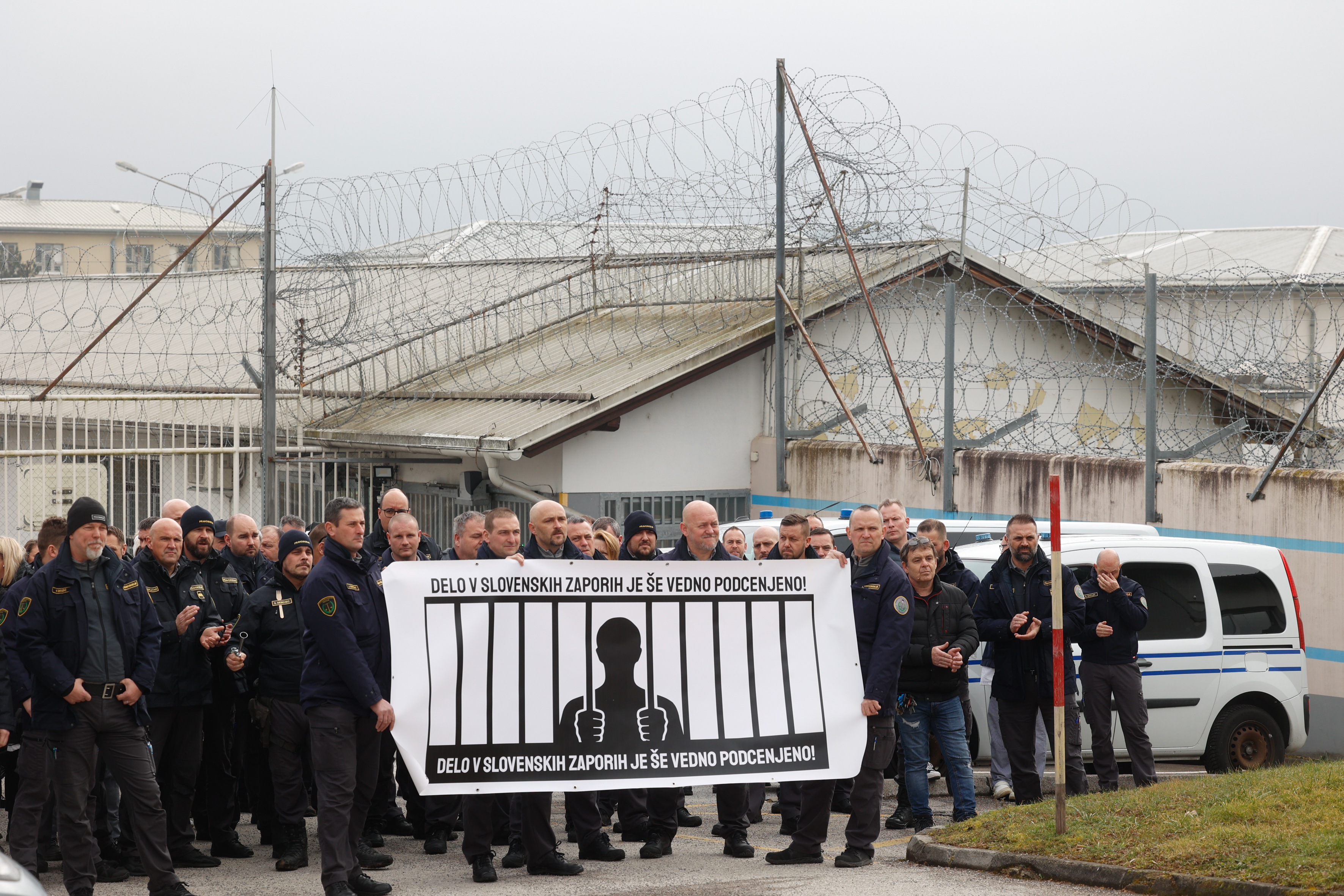 protest, pravosodni policisti, dob, pravosodje, pazniki, dob, pravosodni policist