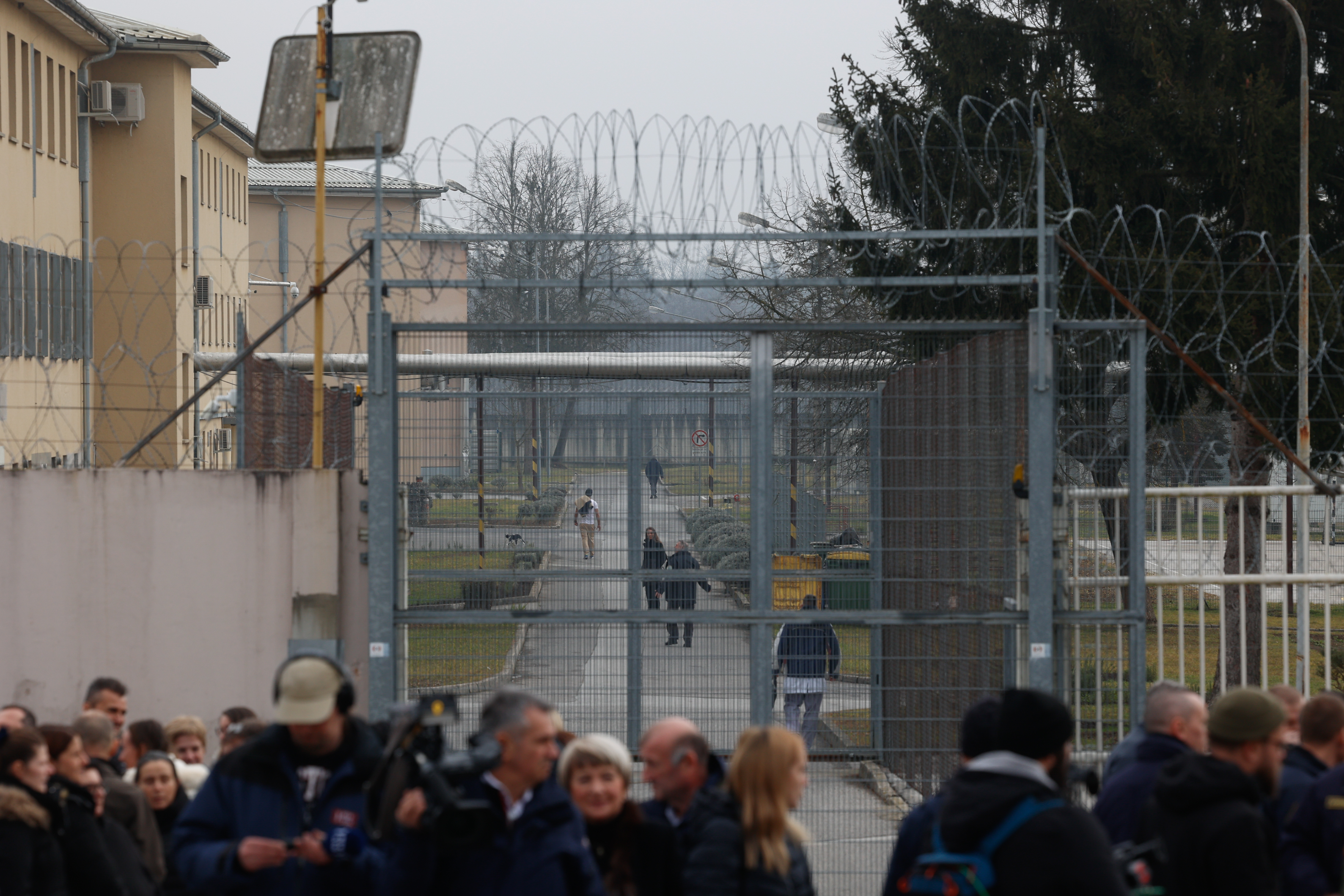 Protest pravosodnih policistov na Dobu. (Foto: BOBO)