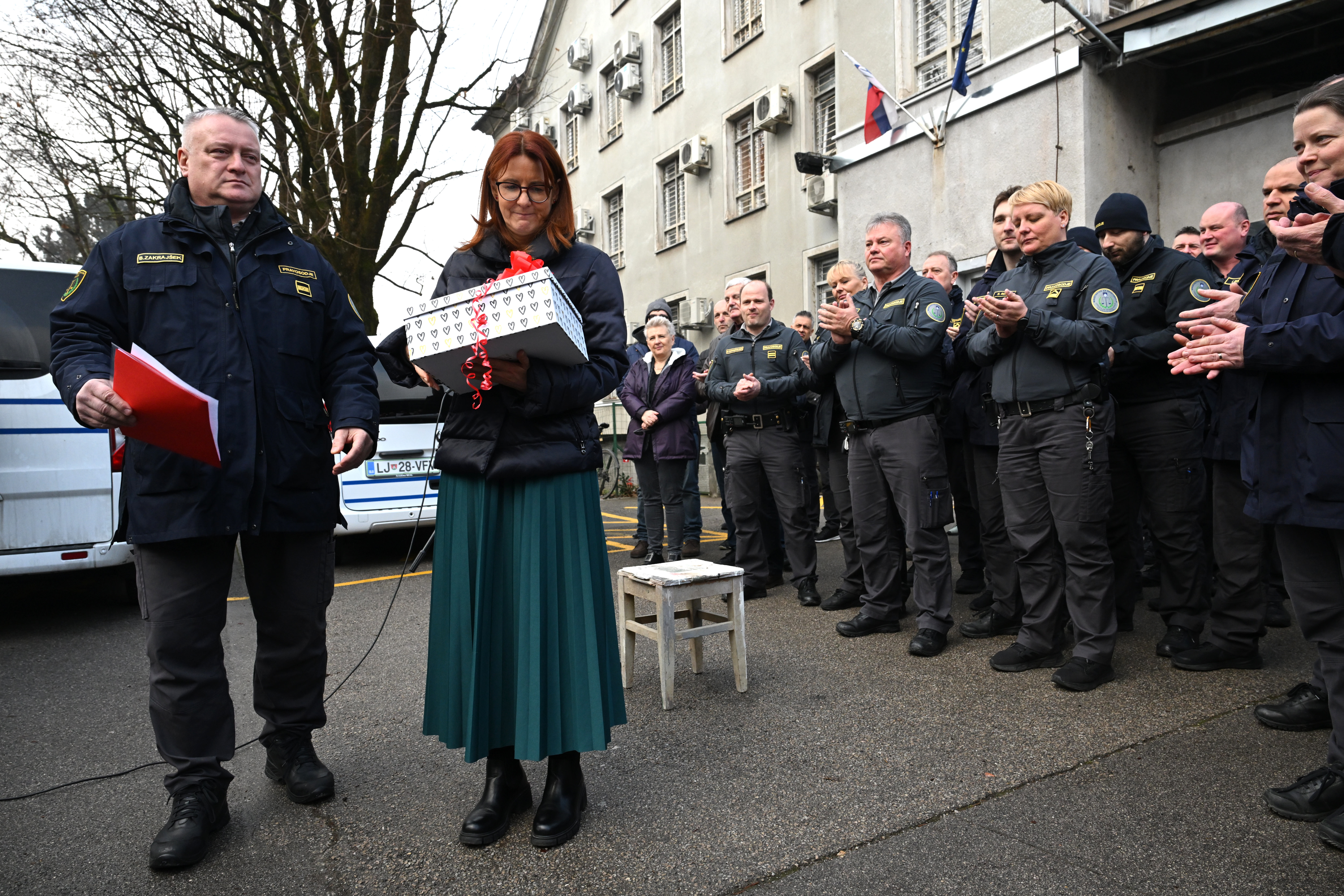 andreja katič, protest, pravosodni policisti, pravosodje, pazniki, pravosodni policist,
