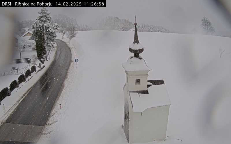 ribnica na pohorju, sneženje