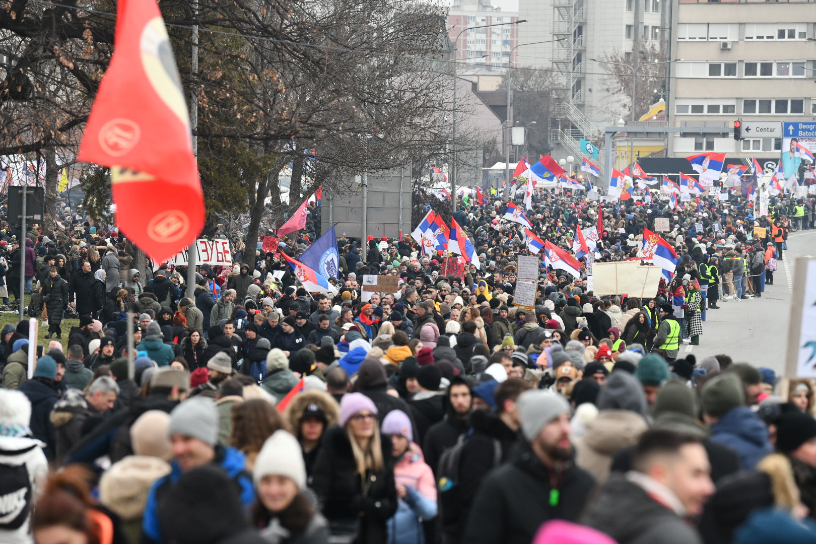 Protesti, srbija, Kragujevac, policija