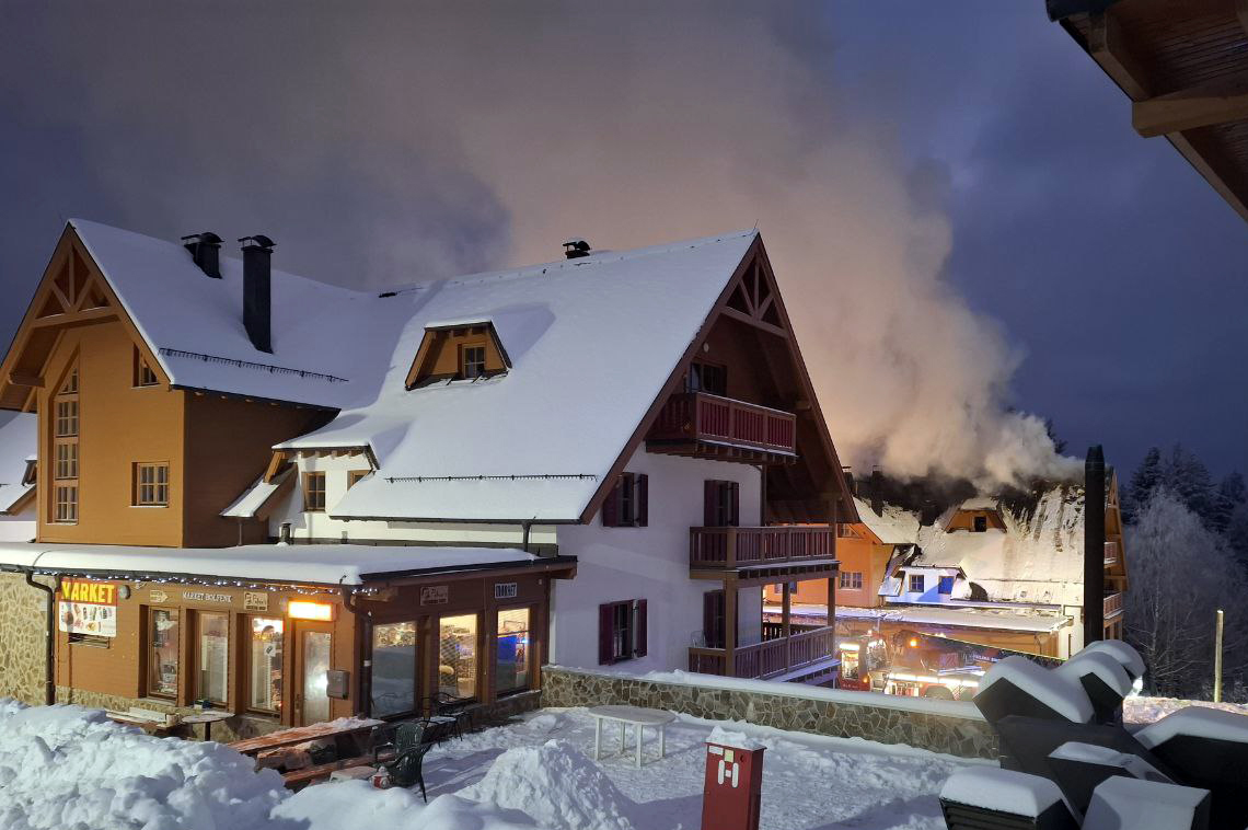 Požar, bolfenk, pohorje, mariborsko pohorje, maribor, gasilci